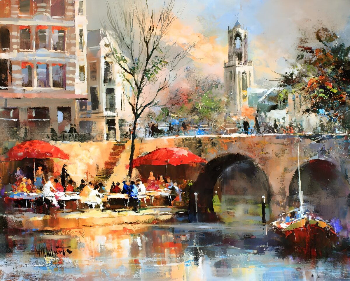 Buitenterrassen aan de gracht