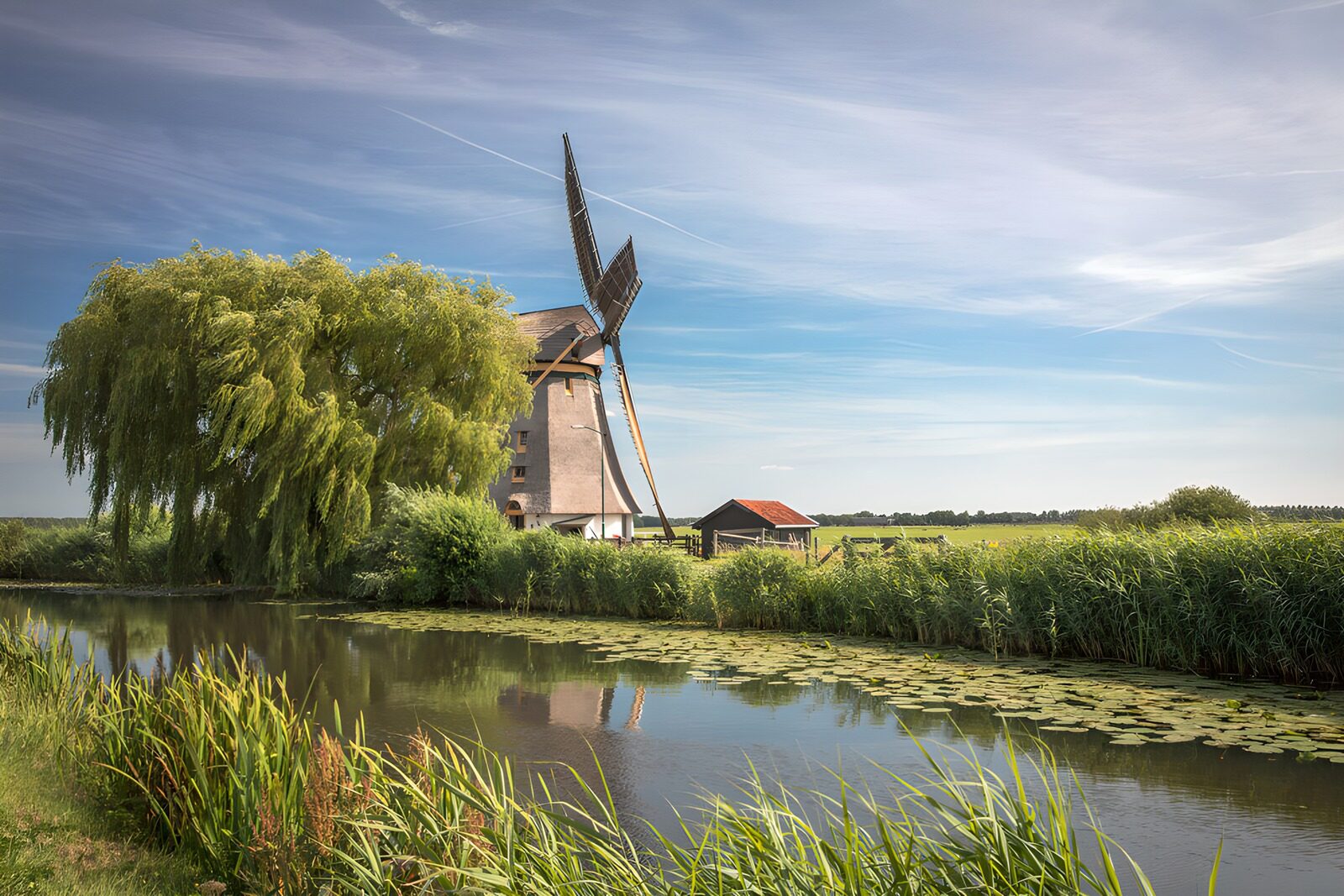 TP57352: Prachtige molen langs het water