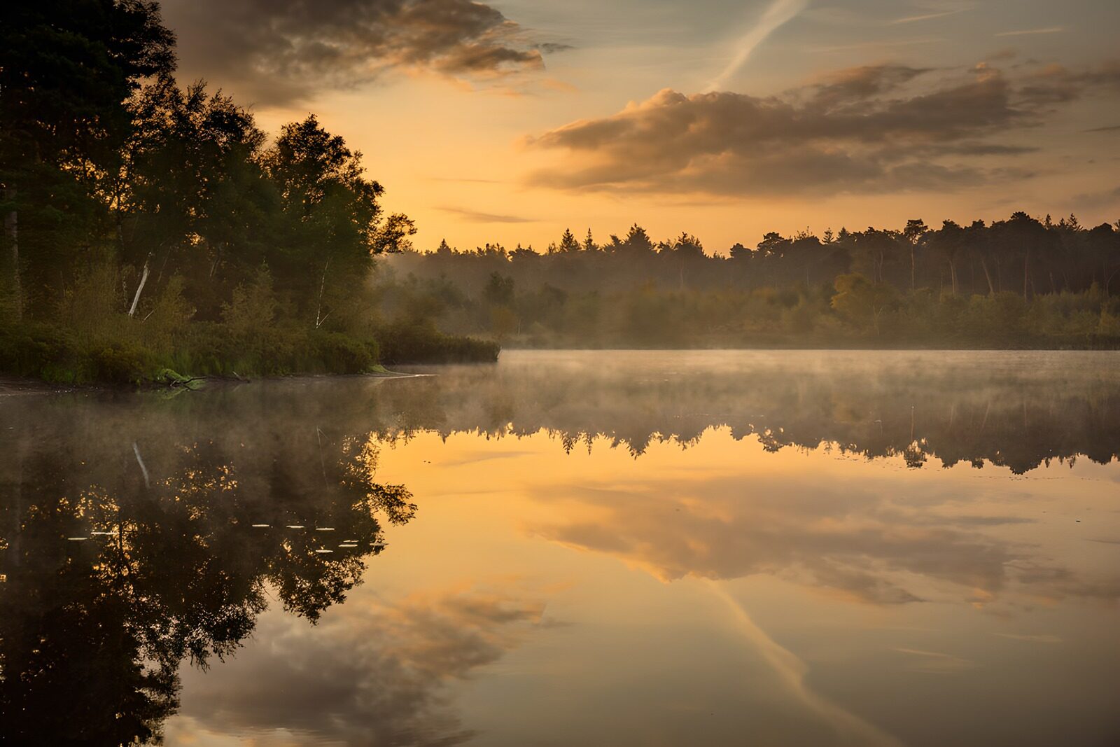 TP73812: Zonsopgang boven het rustige meer