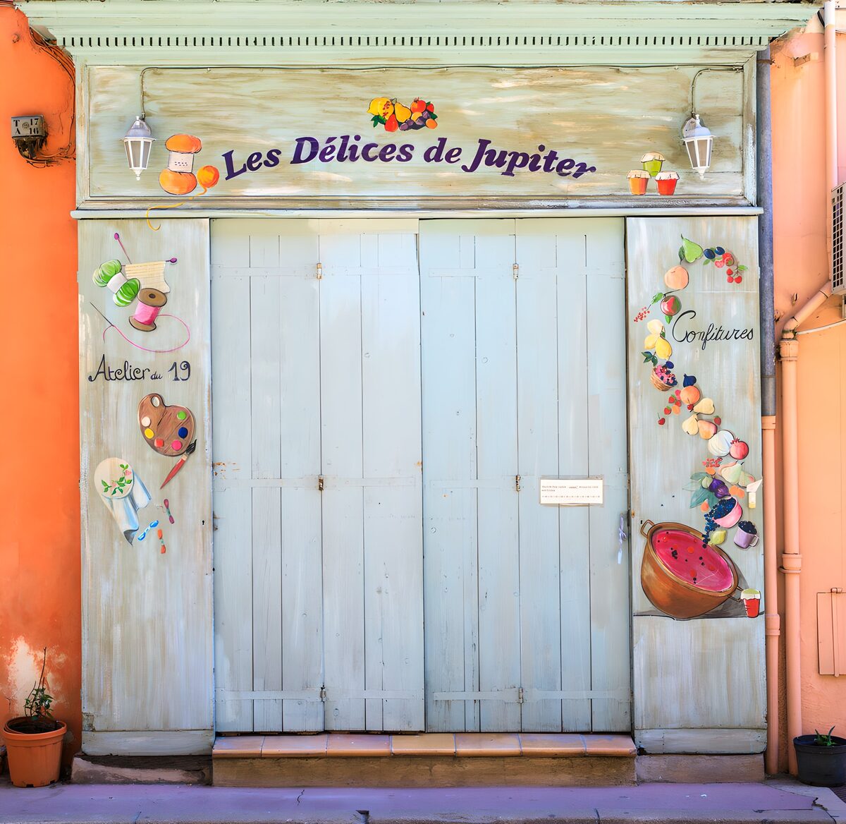 Deur van Les Délices de Jupiter