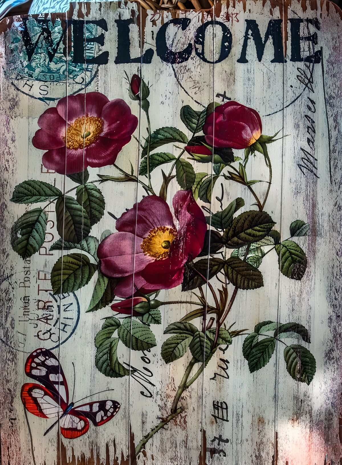 Welkom met Bloemen en Vlinders