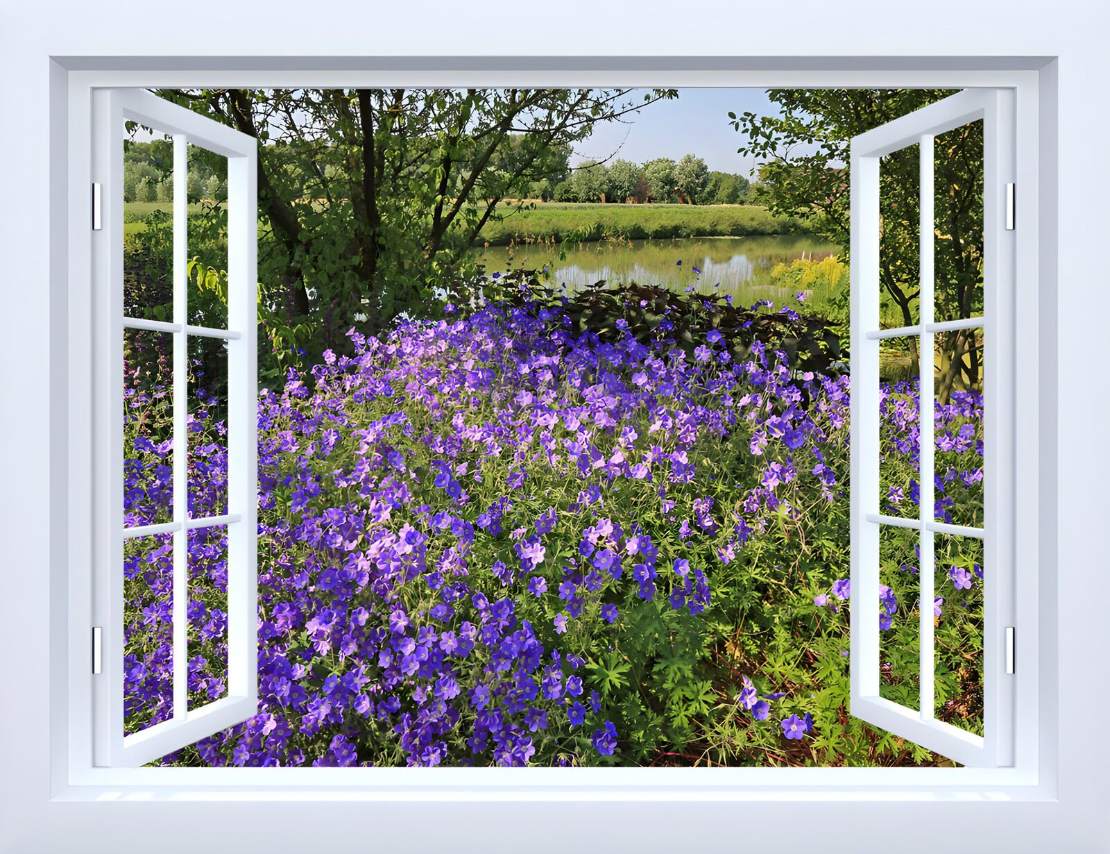 TP92253: Bloemenpracht vanuit het Raam