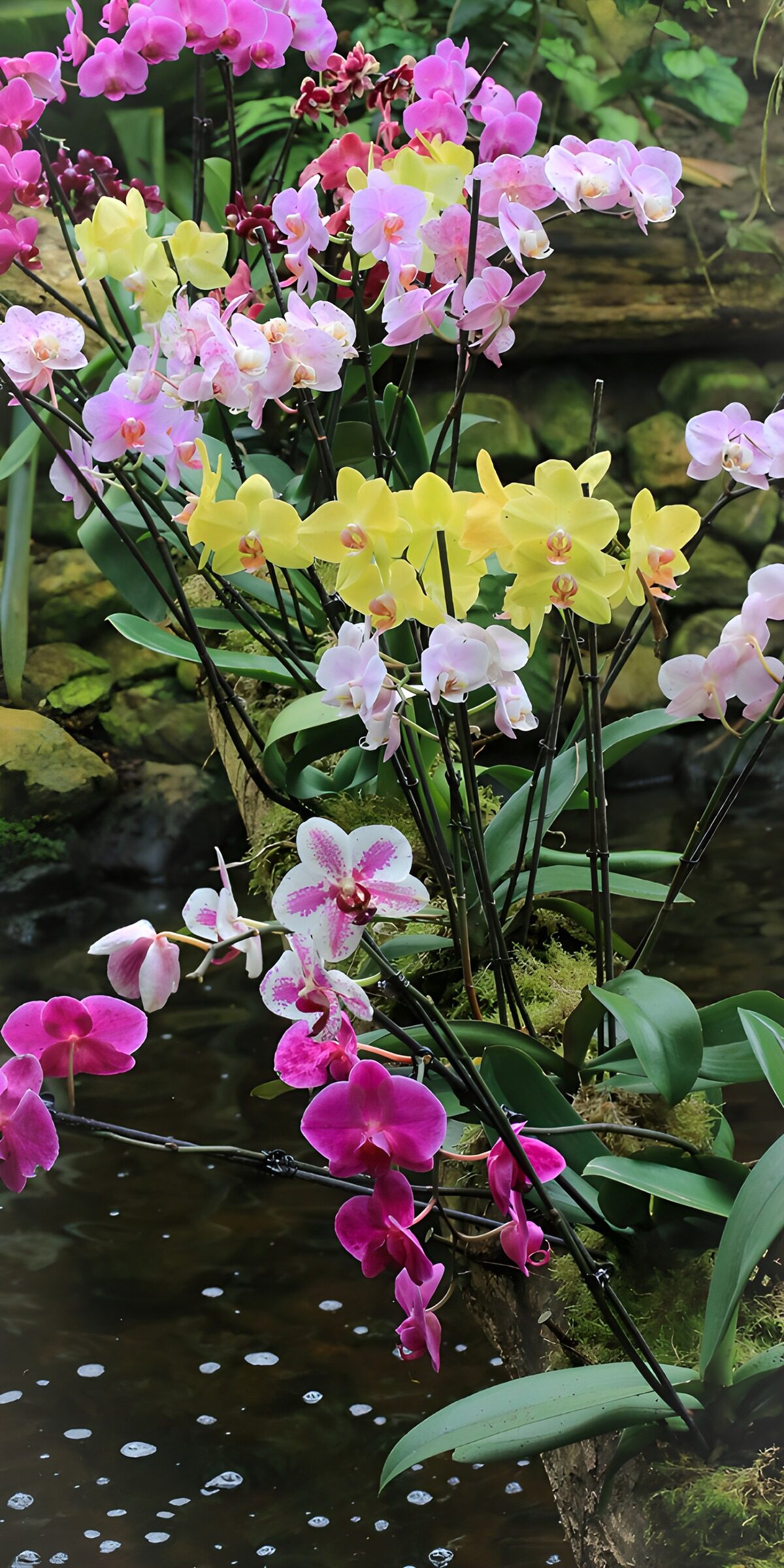 TP42411: Kleurrijke Orchideeën in Natuurlijke Setting