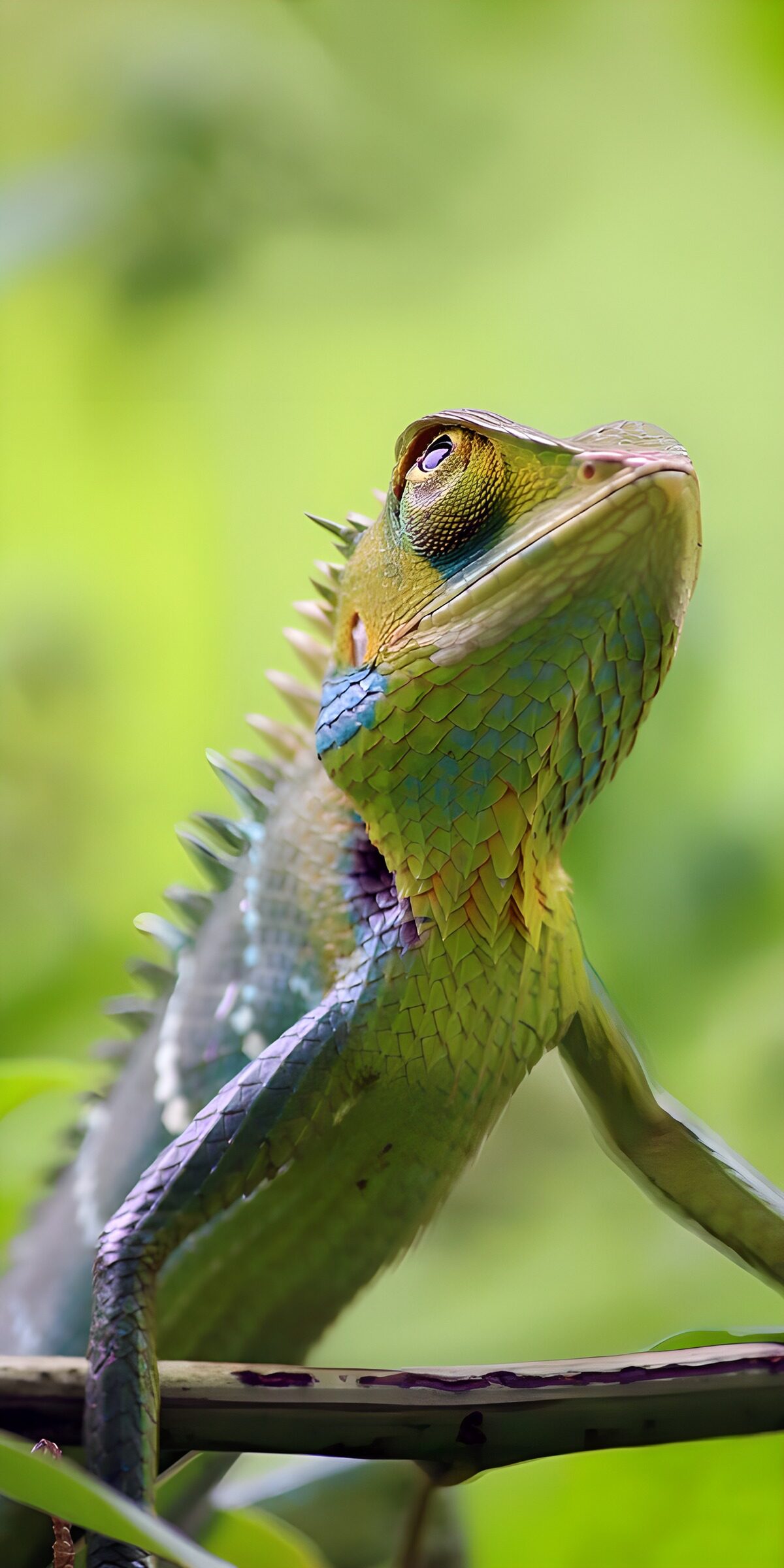 TP33052: Kleurrijke hagedis in de natuur