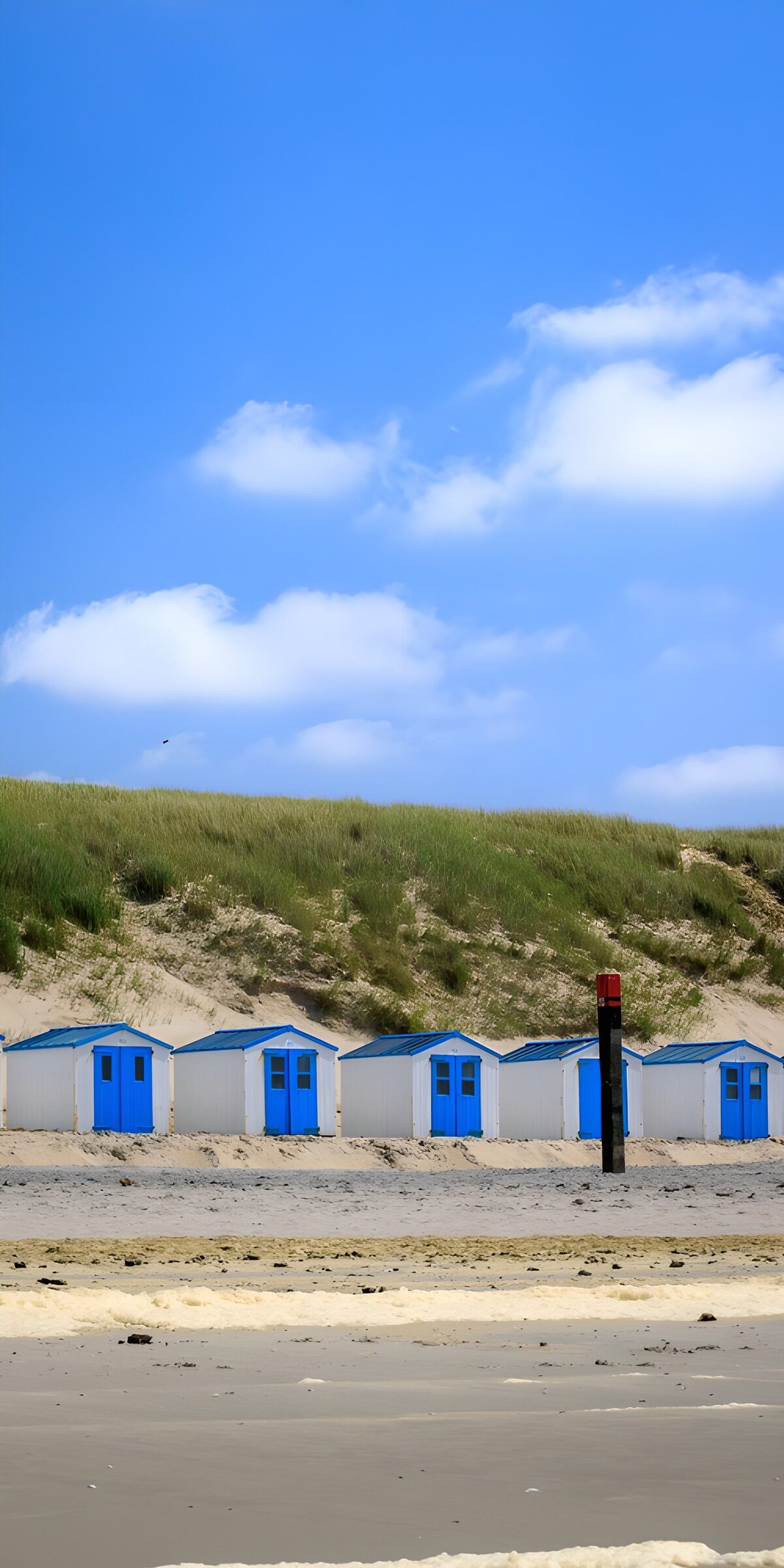 Strandhuisjes op het strand