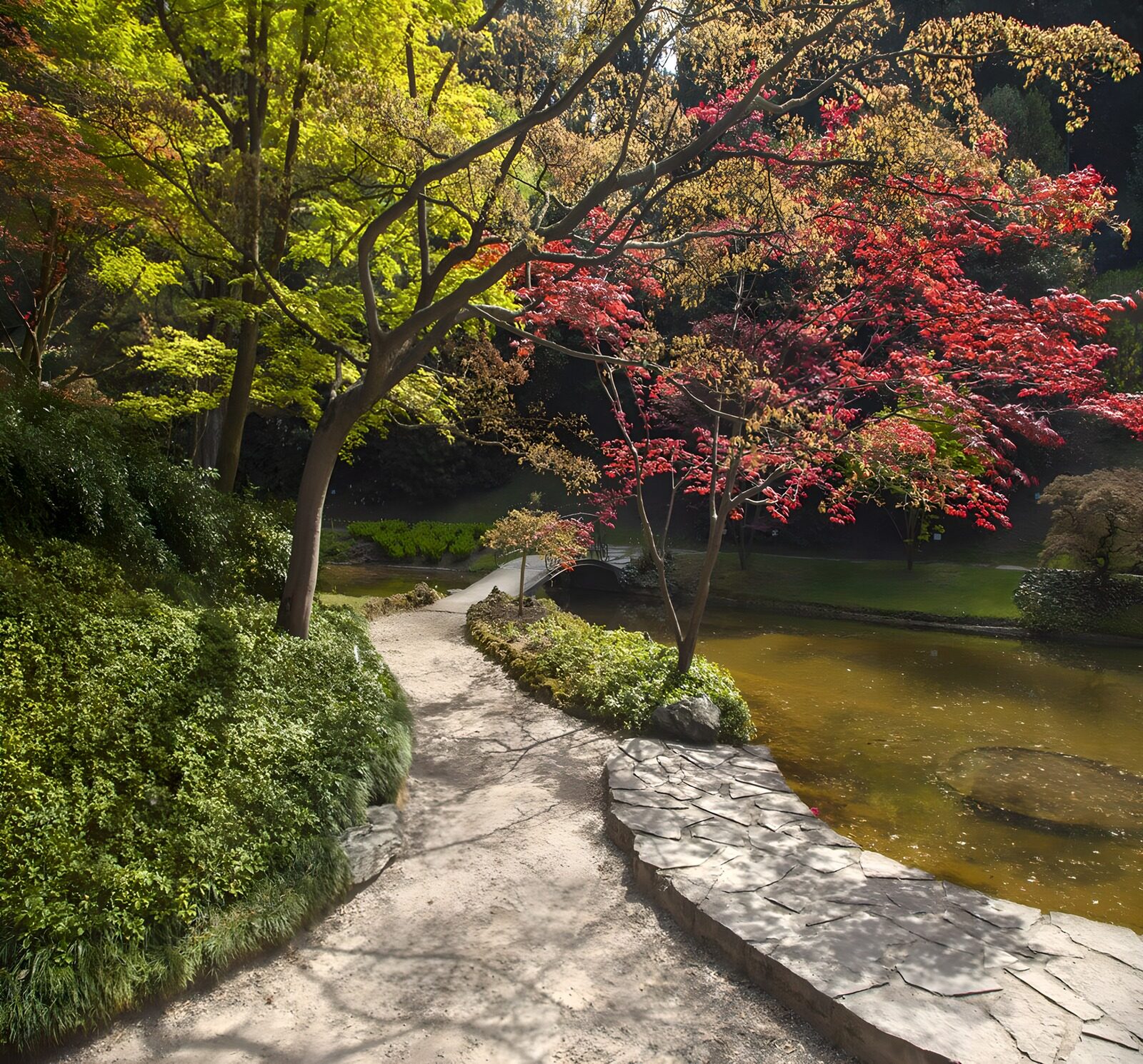 TP92140: Wandelpad door Japanse tuin