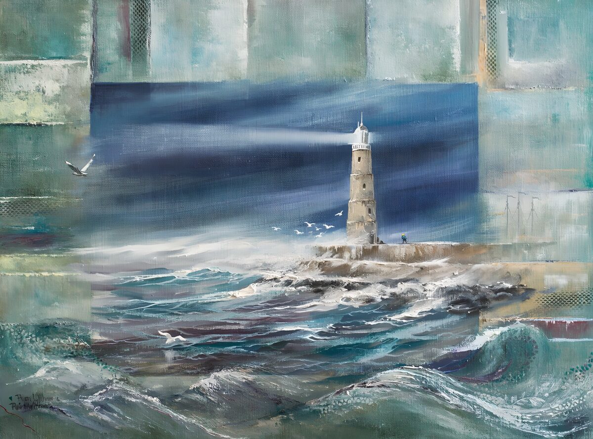 Vuurtoren bij de zee