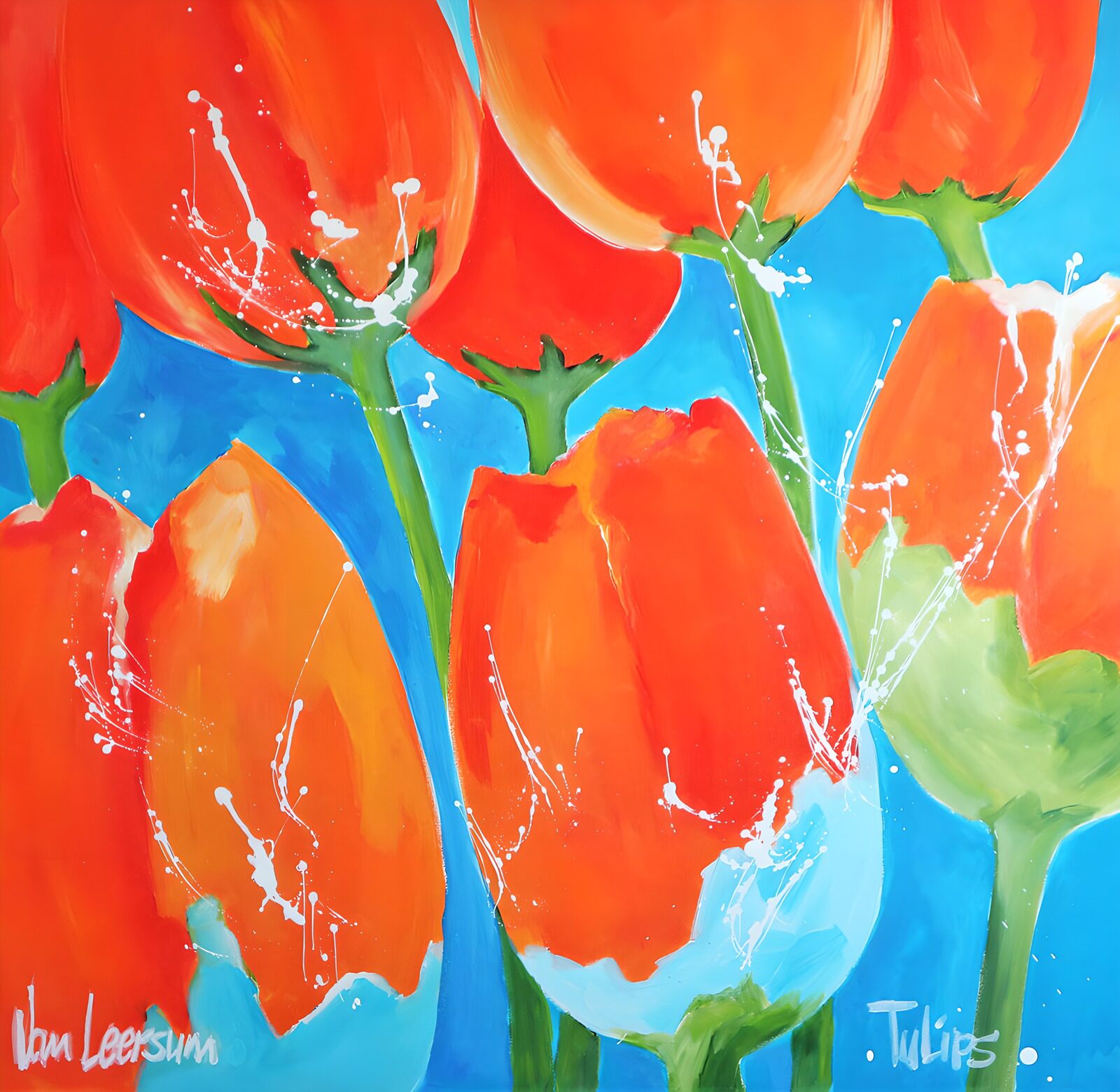 TP44091: Vrolijke Tulpen in Levendige Kleuren
