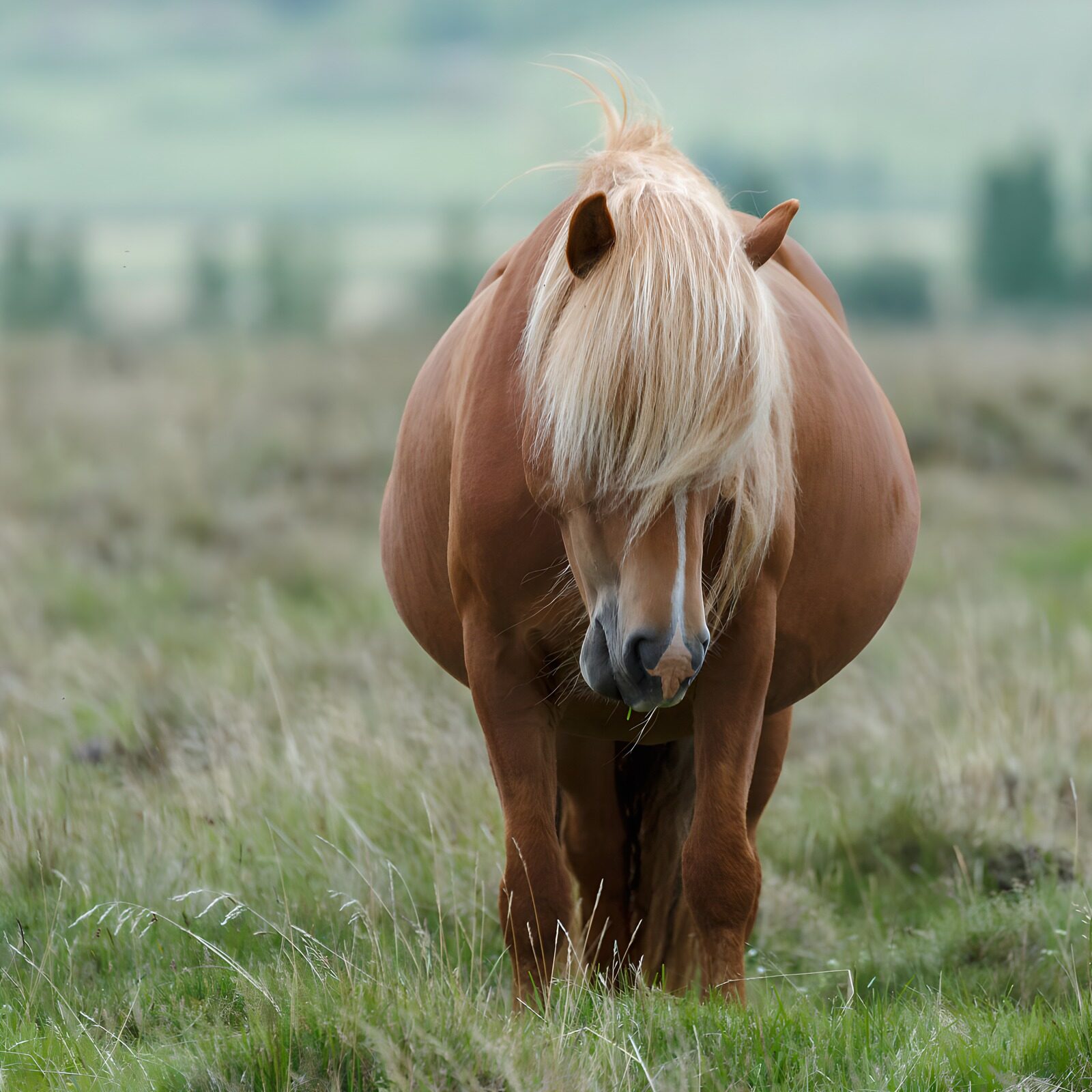 TP79441: Prachtig paard in weide