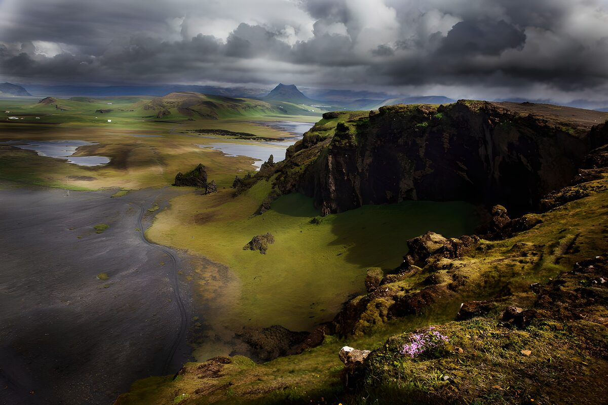 Dramatisch IJslands Landschap