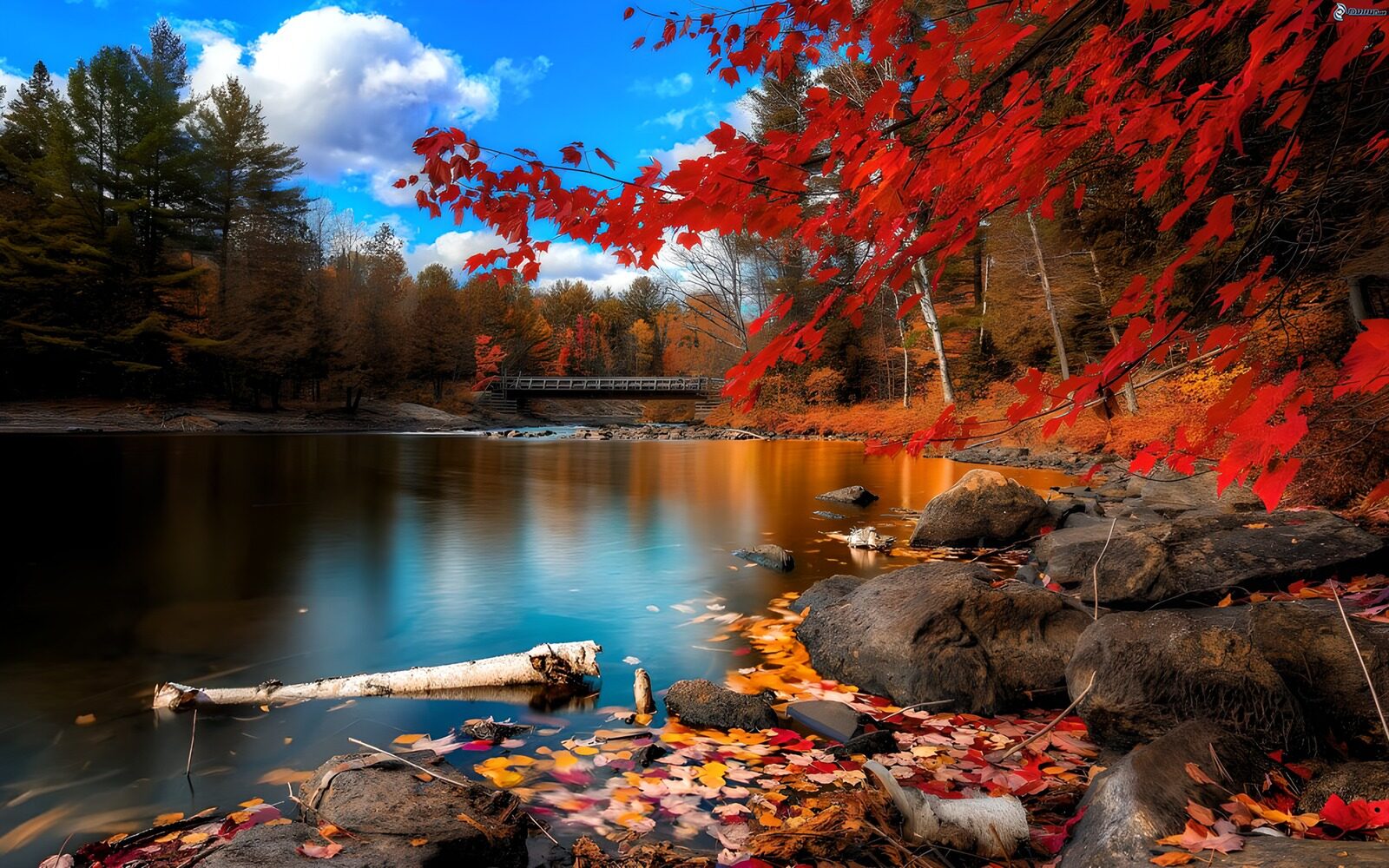 TP25431: Herfstlandschap bij de Rivier