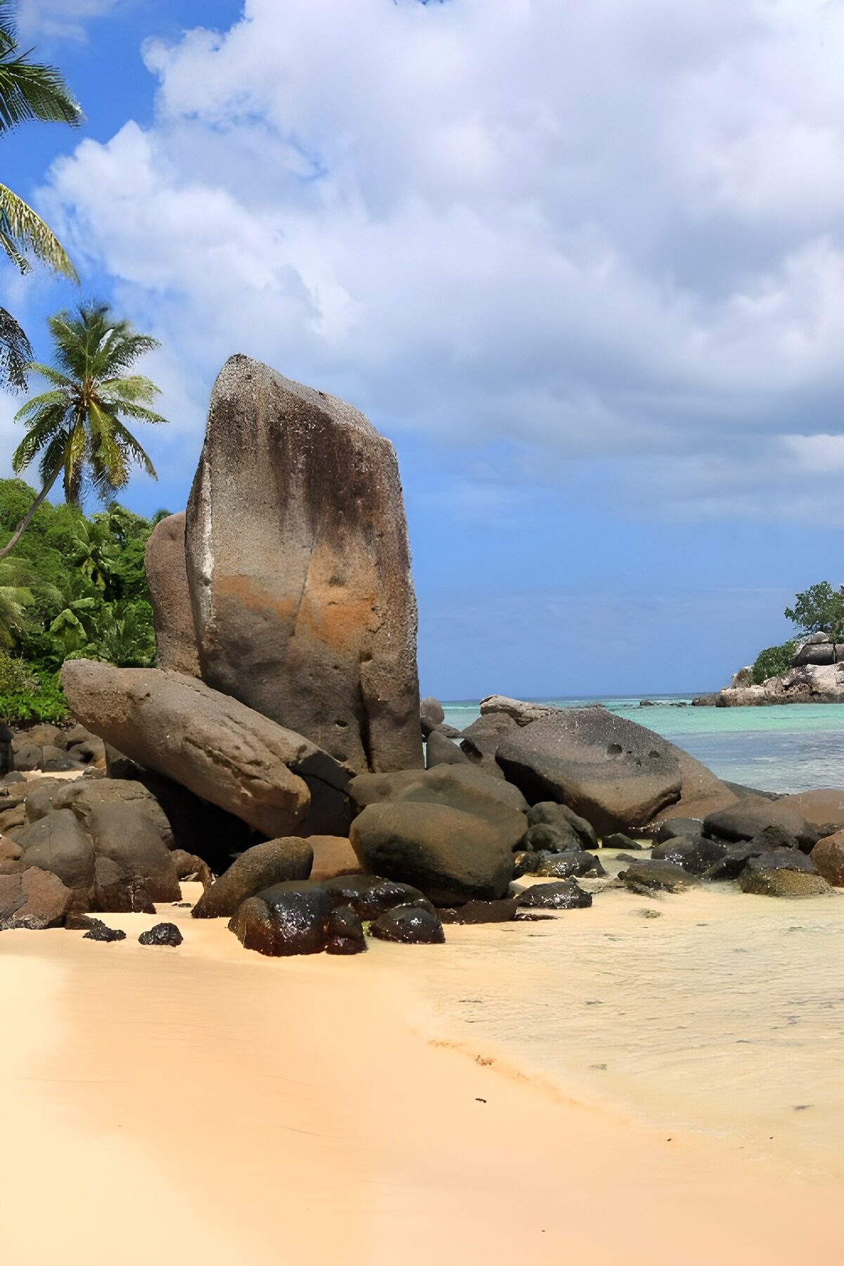 Tropisch Strand met Rotsformaties