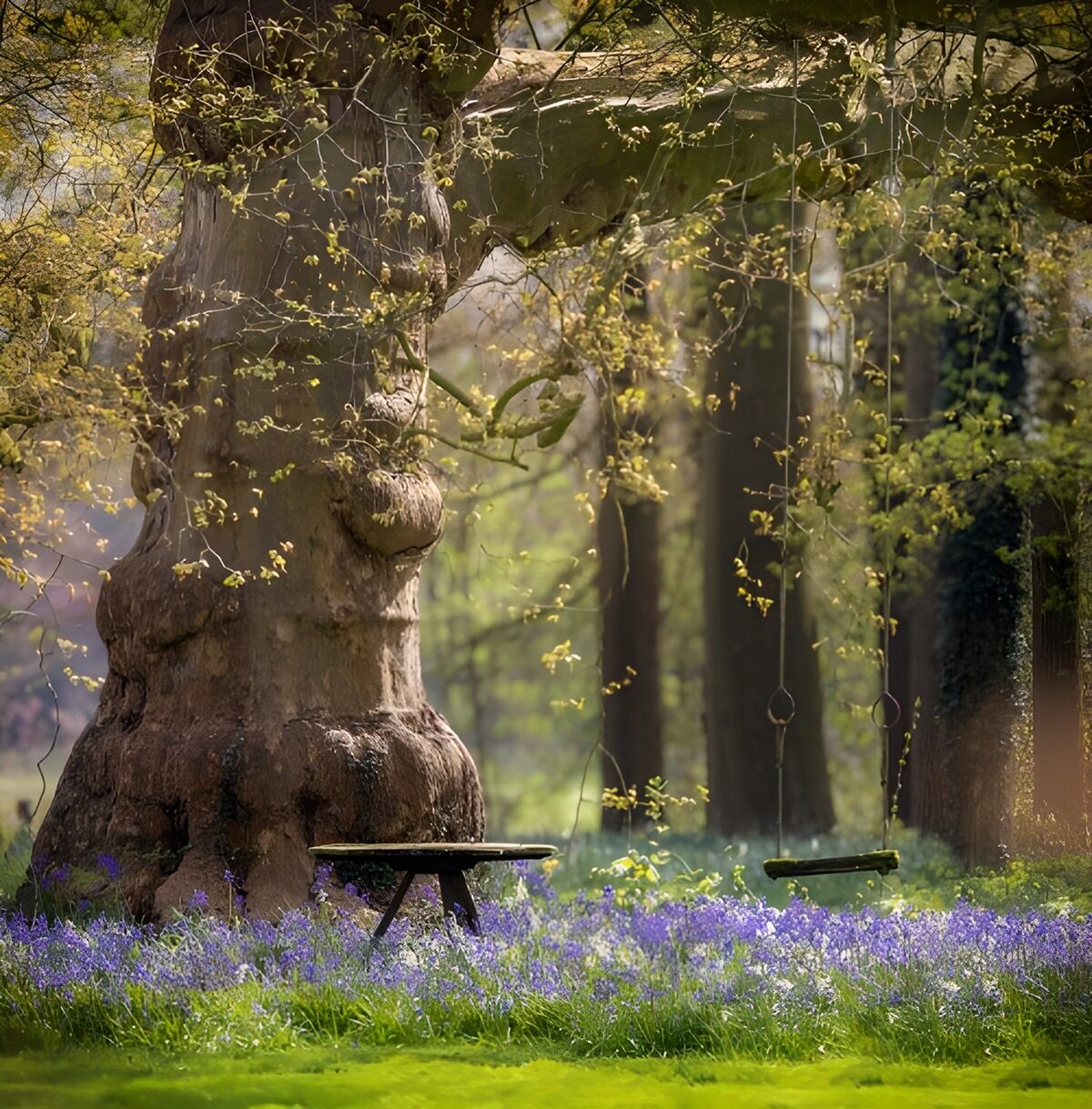 TP84434: Rustige plek onder een oude boom