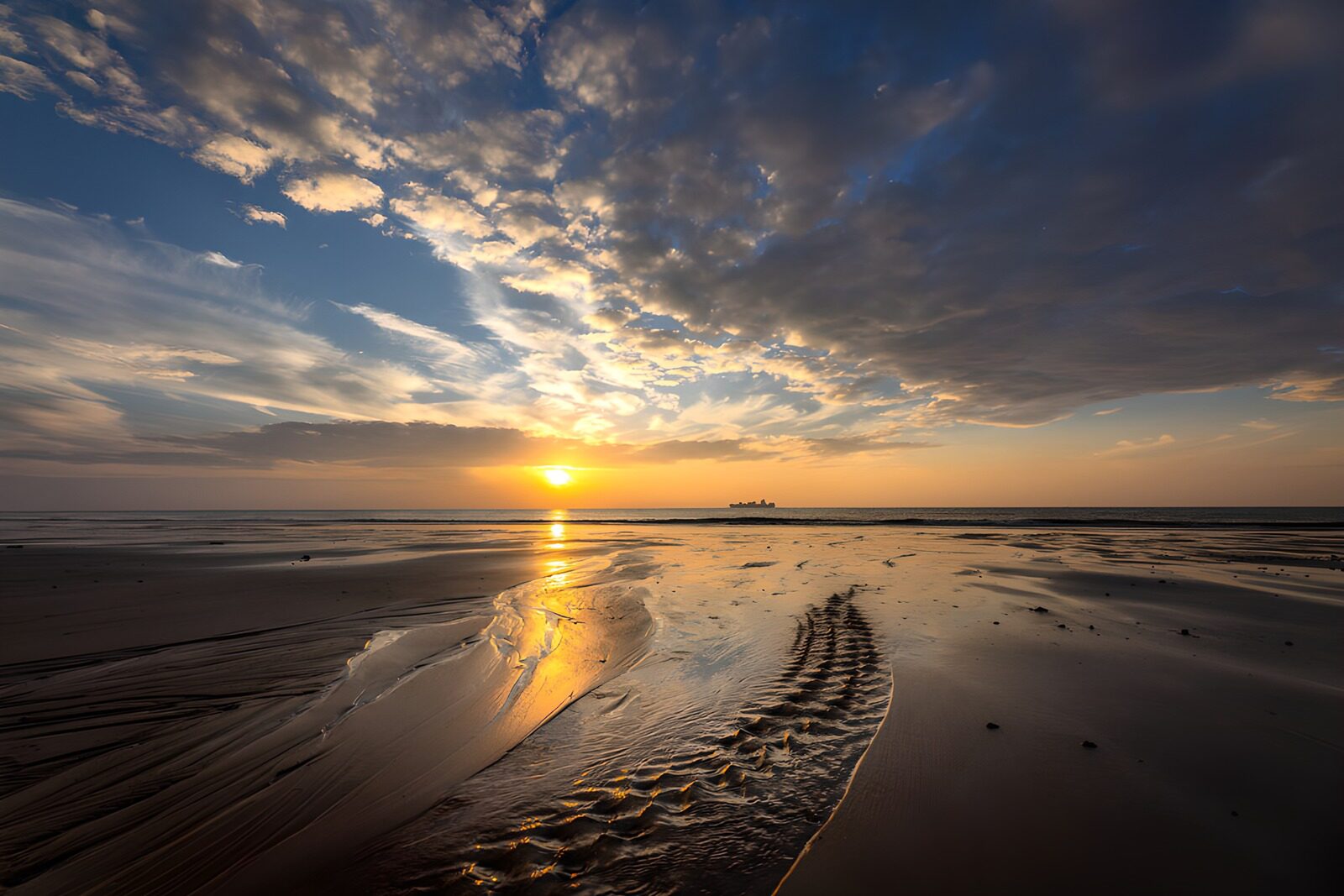 TP97302: Zonsondergang op het strand