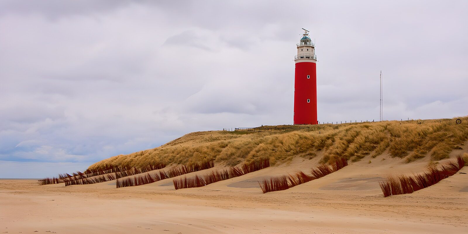 TP36449: Vuurtoren op het strand van Texel