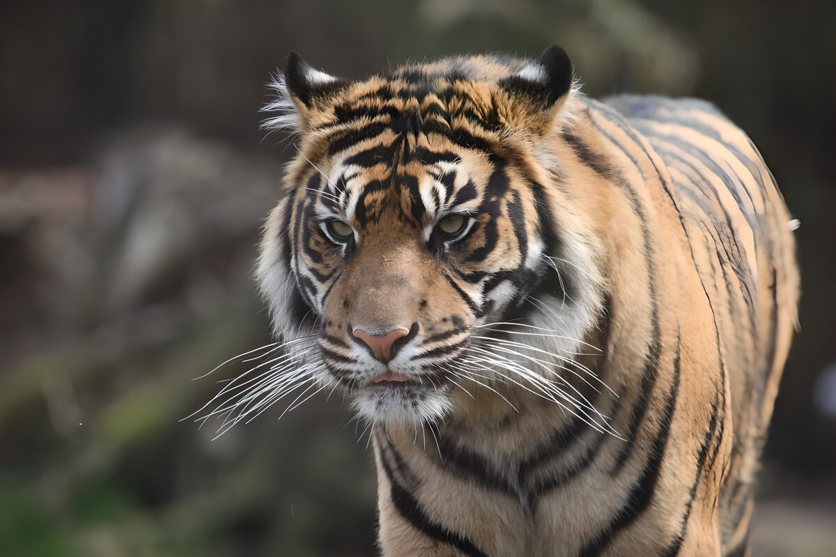 Majestueuze tijger in close-up