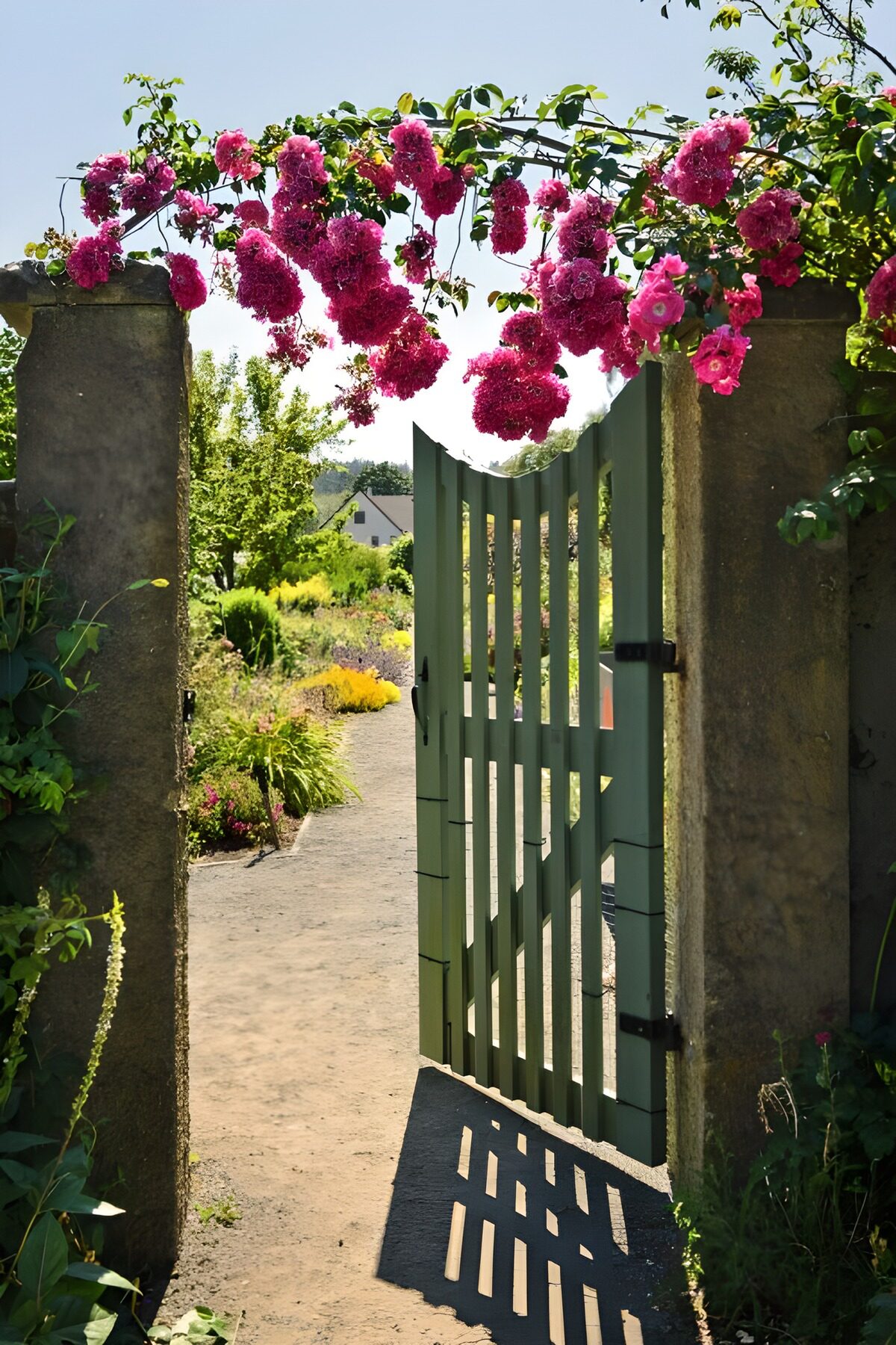 Rozenpoort naar de tuin
