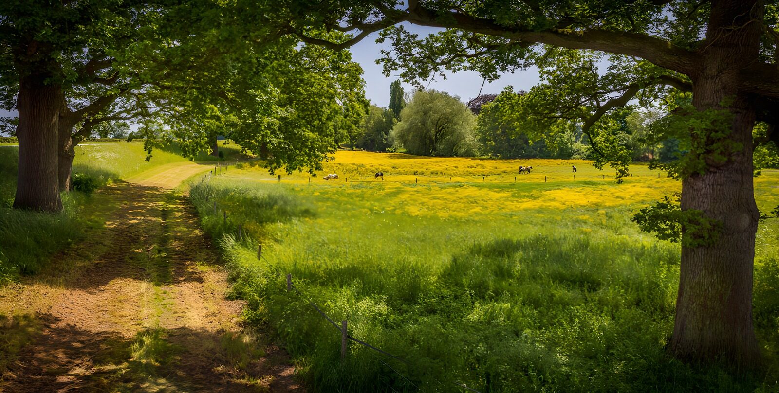 TP73630: Landschap met bloeiend veld