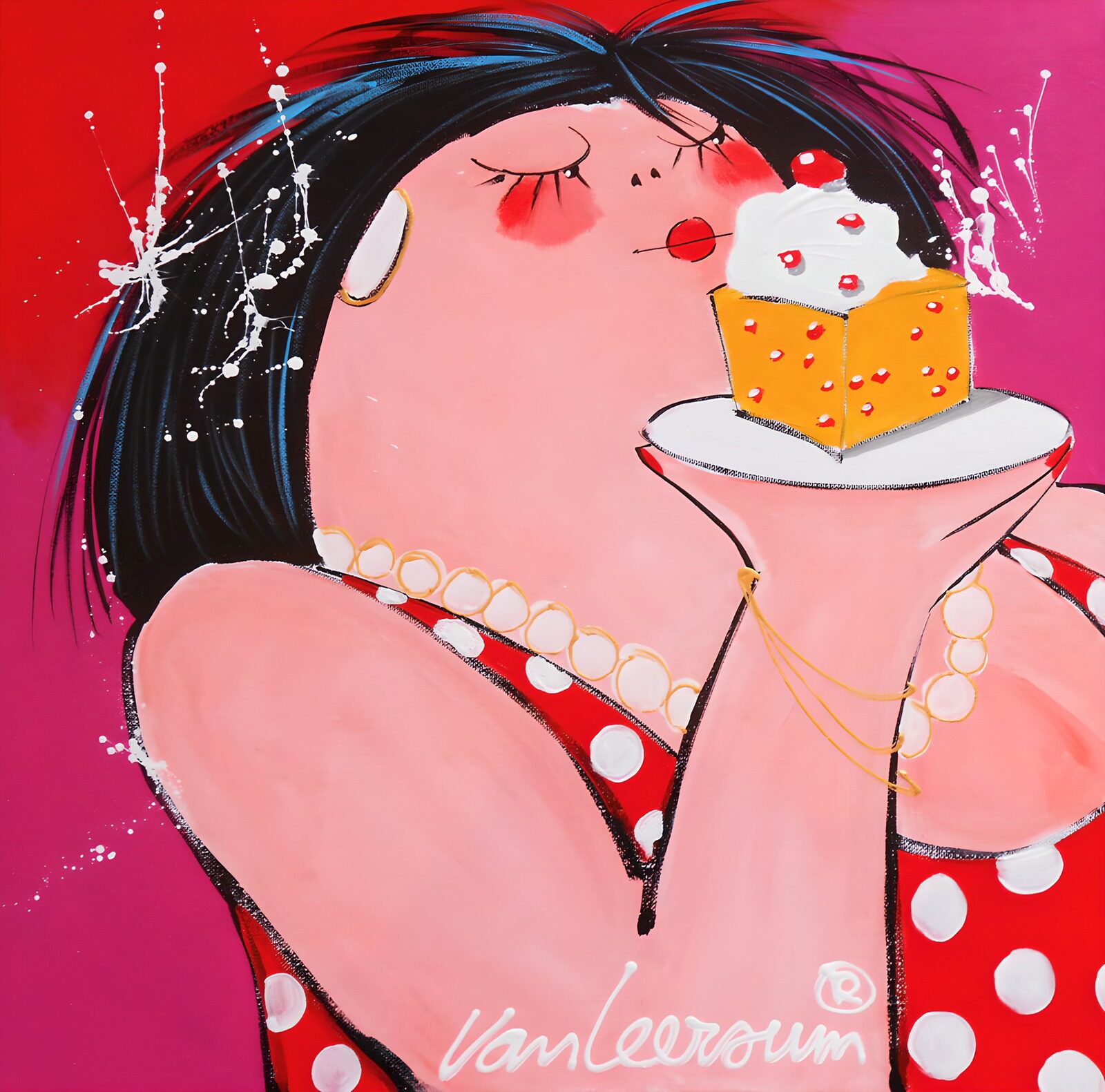 TP43620: Vrouw met Cake en Kersen