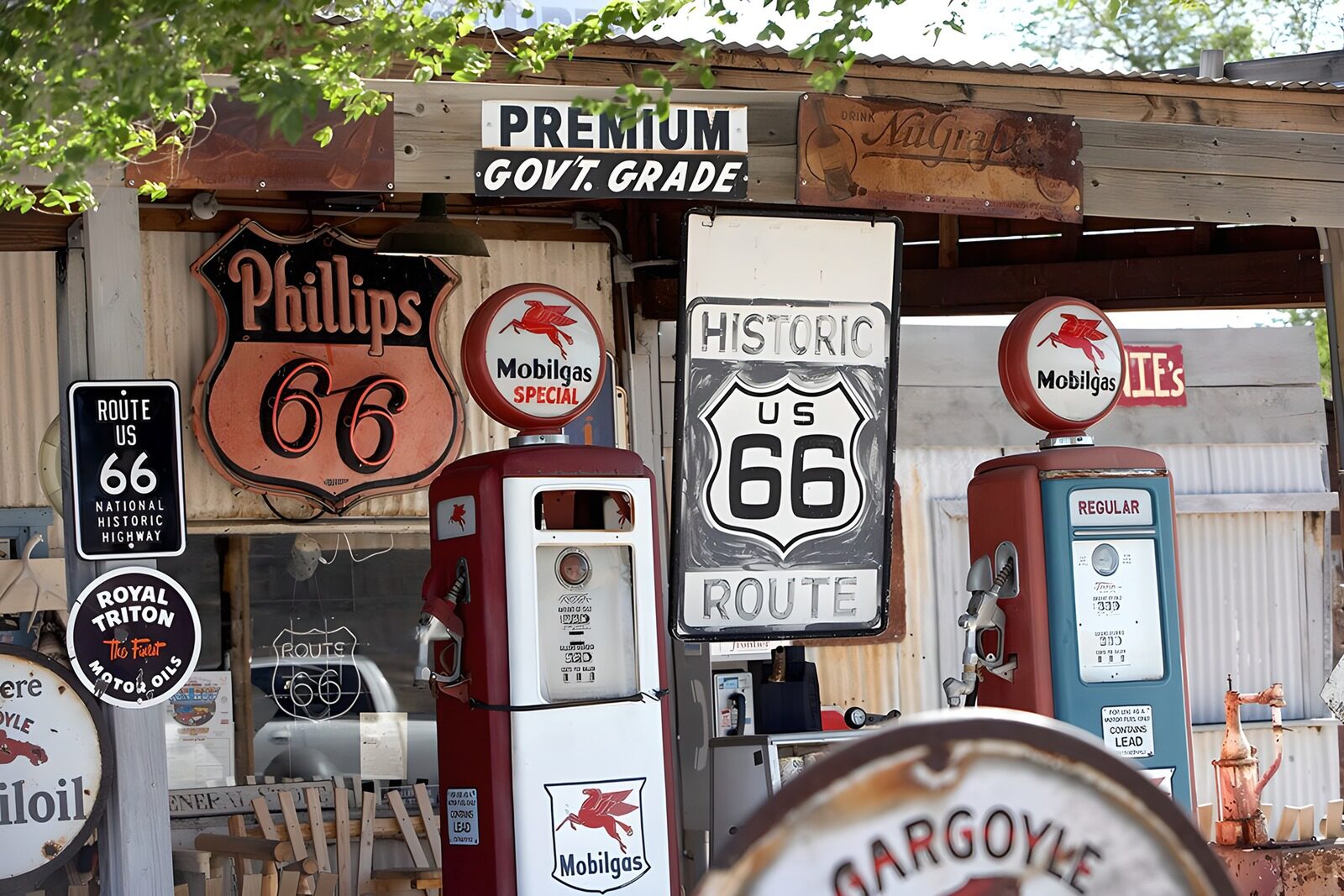 TP56272: Vintage tankstations langs Route 66