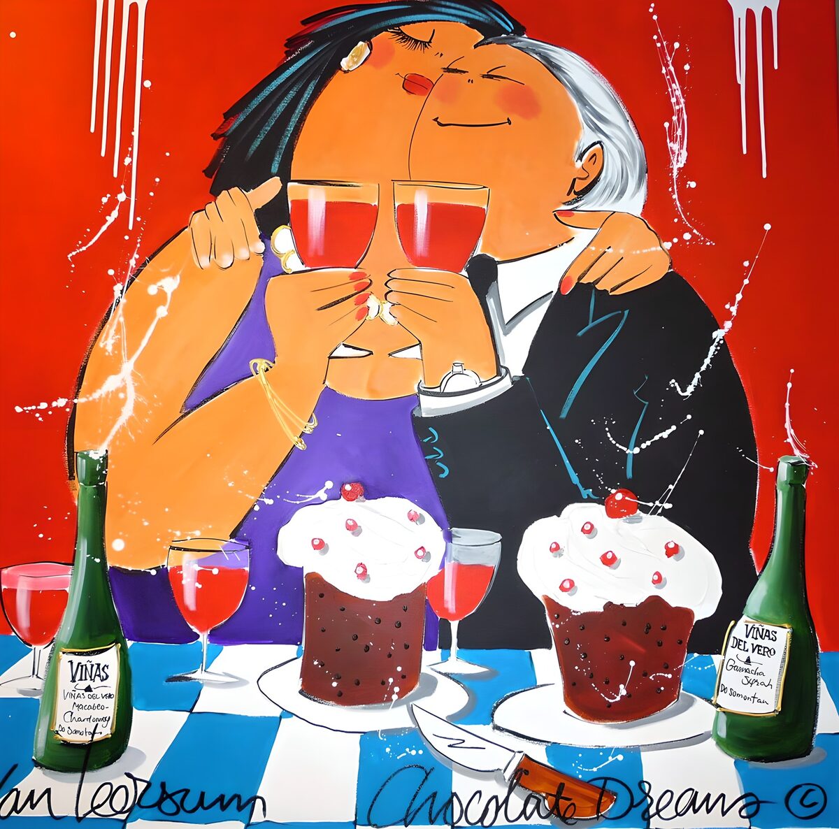 Feestelijke liefde en zoetigheid