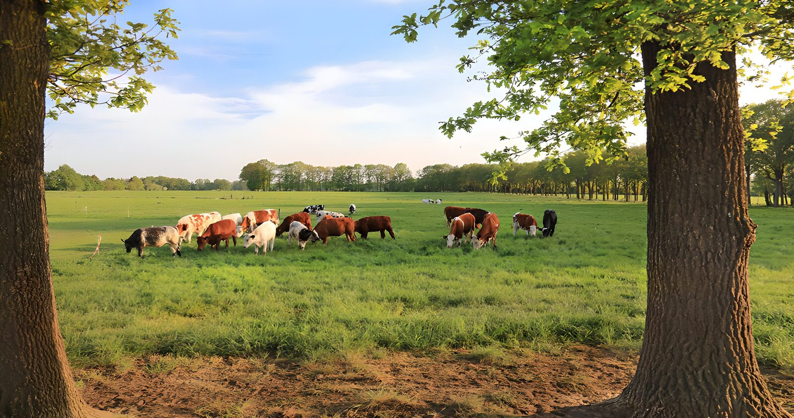 TP32522: Koeien in een groene weide