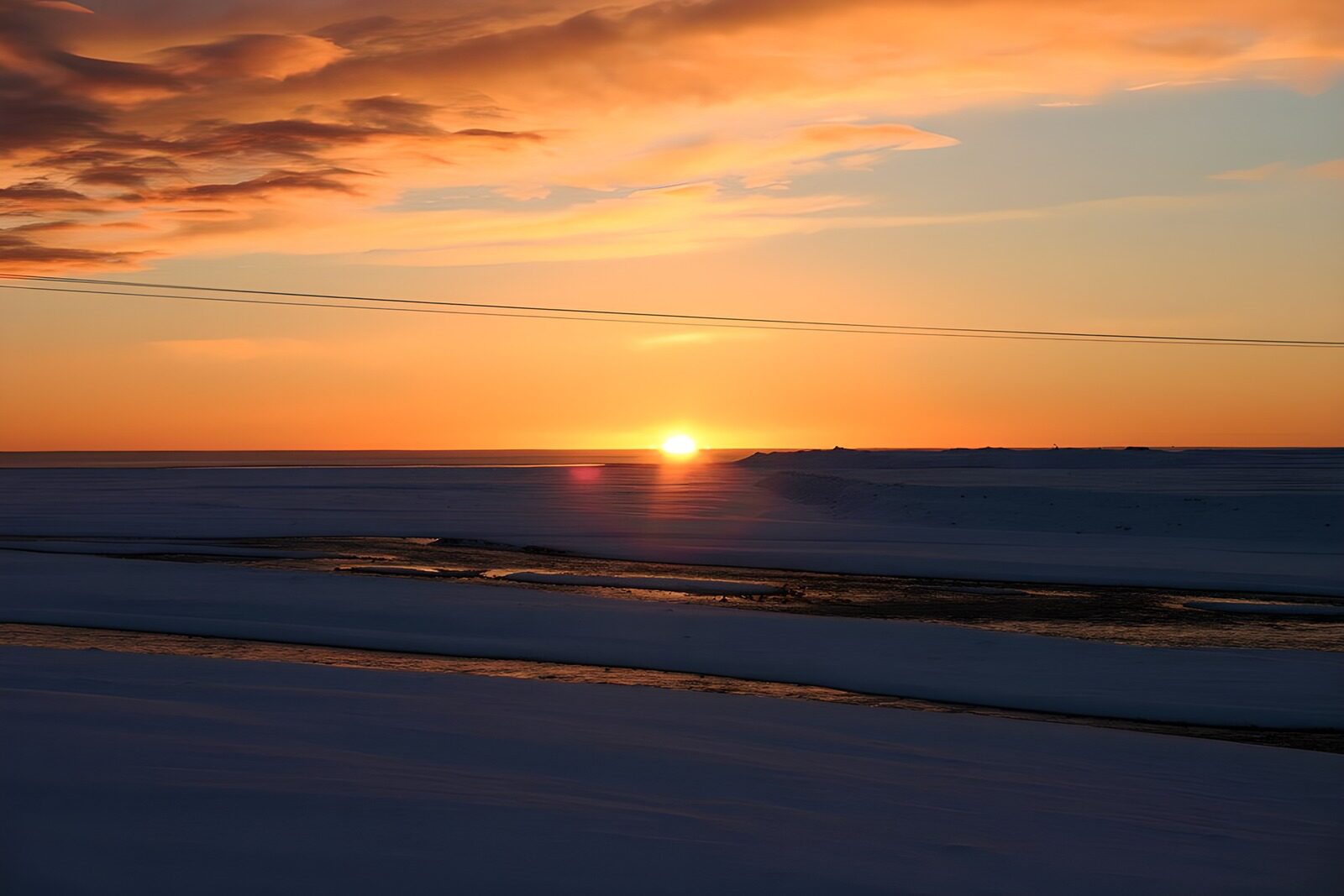 TP52770: Ondergaande zon op IJsland