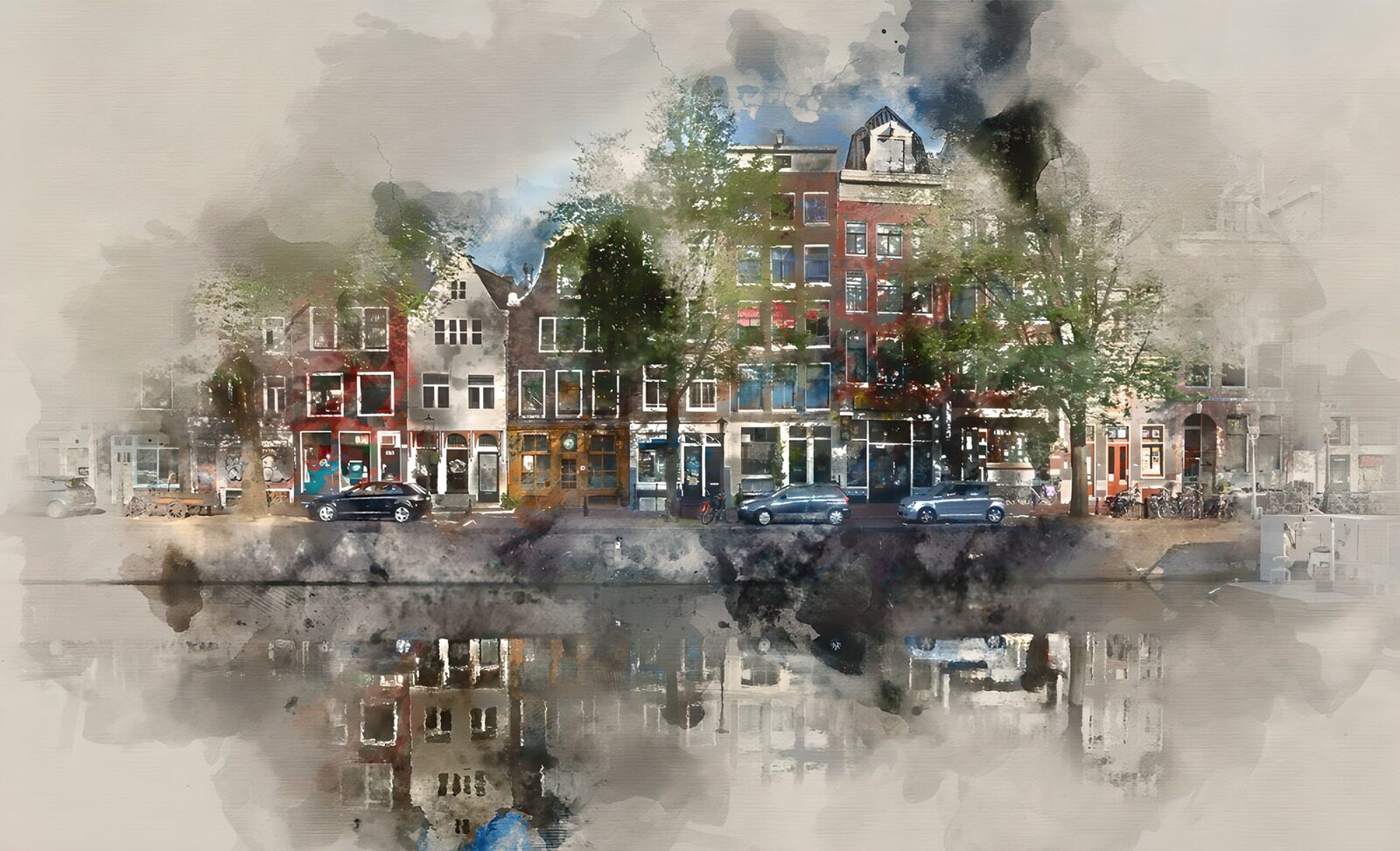 TP57716: Reflectie van Amsterdamse Grachten