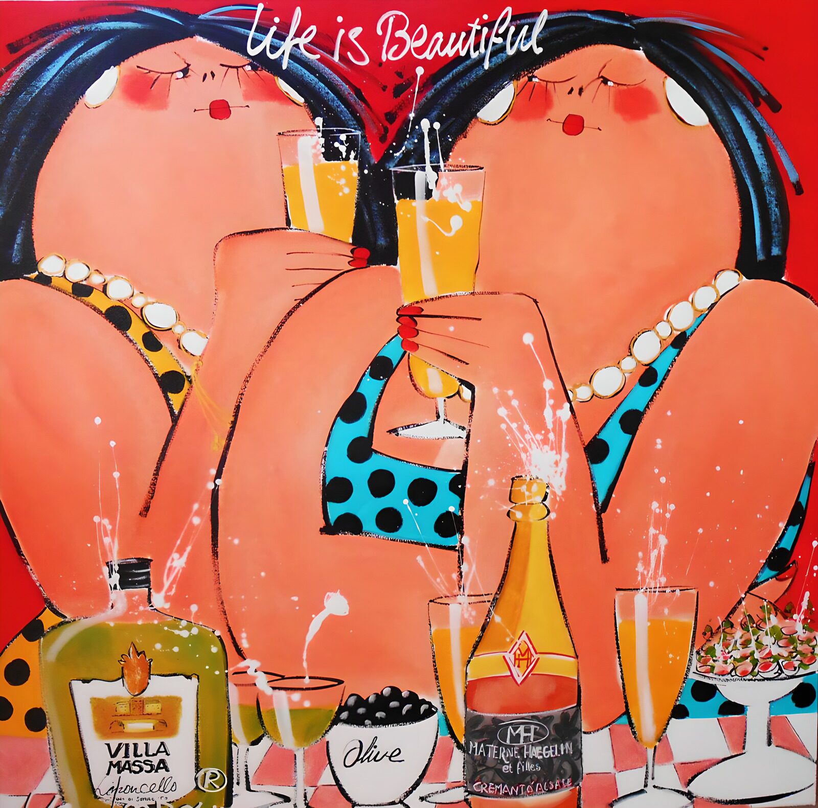 TP97104: Vriendinnen en Champagnepret