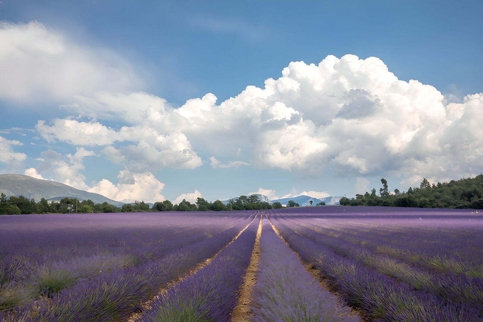 TP37653: Prachtig Lavendelveld onder de Lucht