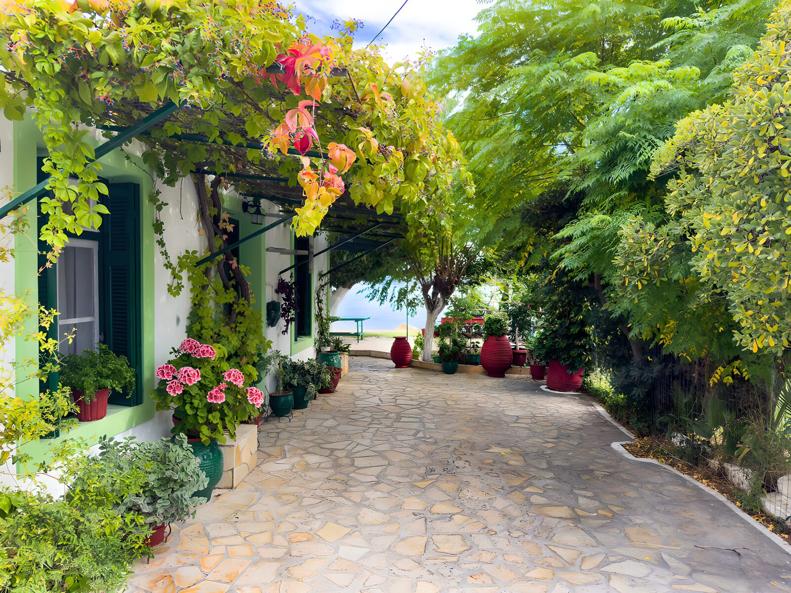 TP42564: Tuinpad bij mediterrane woning