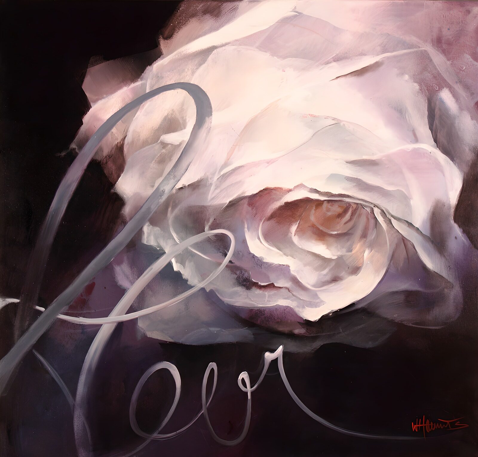 TP32658: Delicate Roos met Elegante Lijnen
