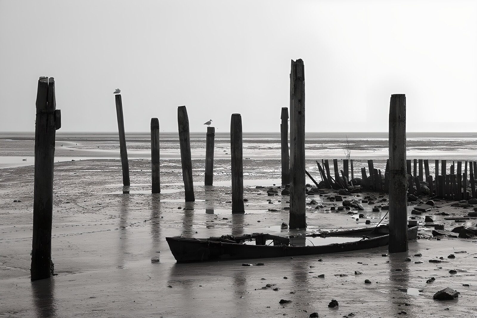 TP72833: Vergeten Haven in Zwart-wit