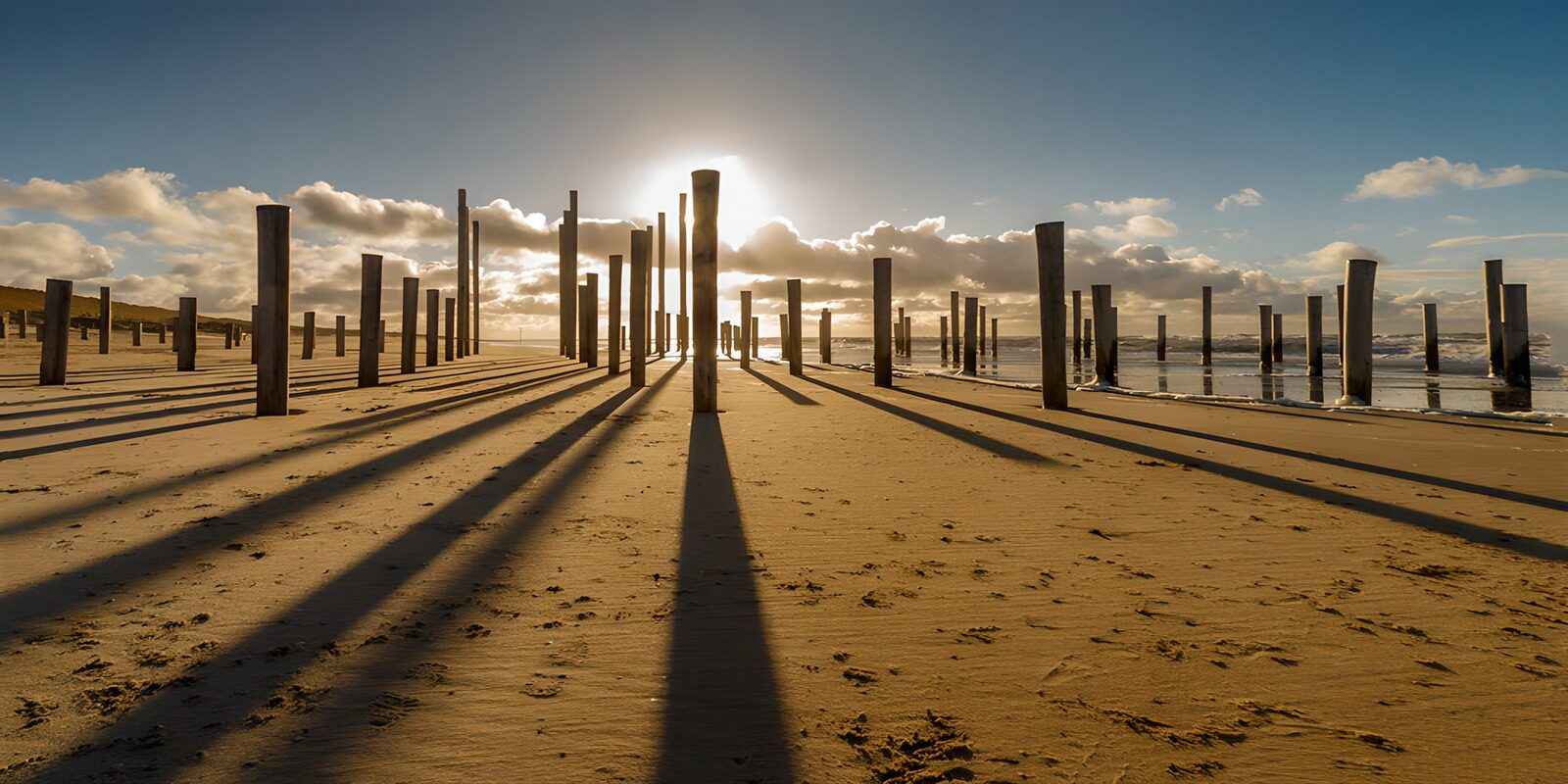 TP84283: Schaduwspel van Palen aan Zee
