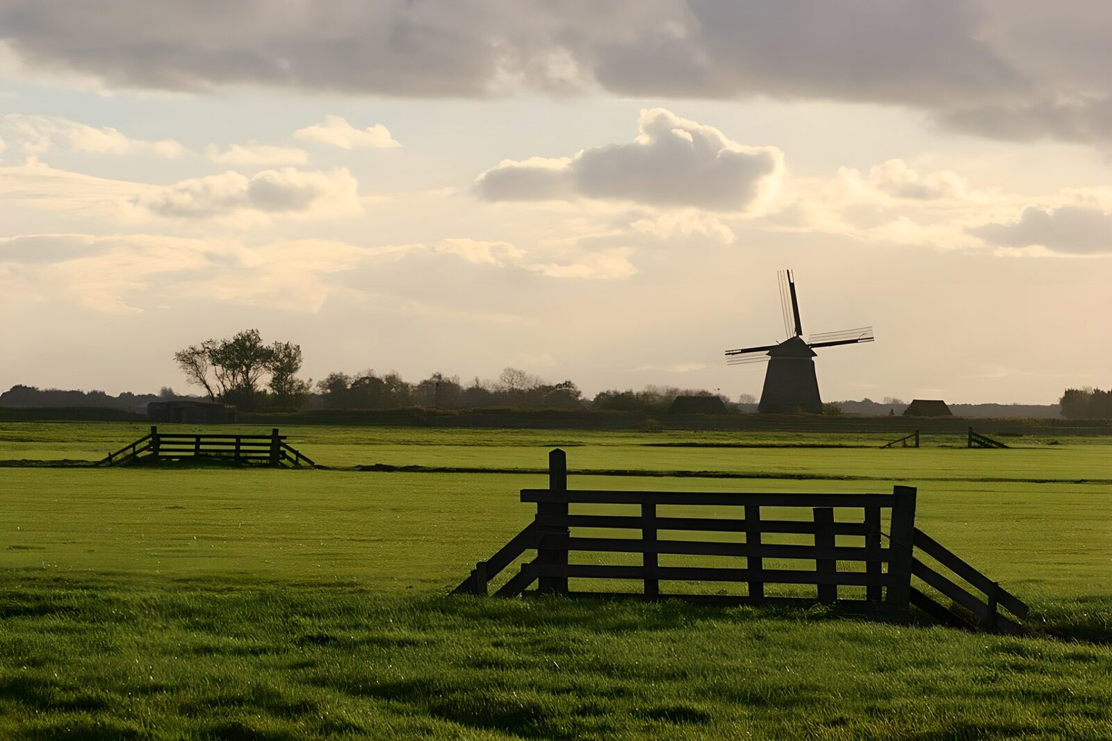 TP92709: Prachtig Hollands landschap met windmolen