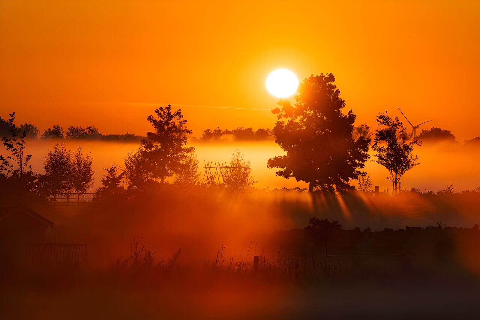 TP14152: Prachtige zonsopgang in de mist
