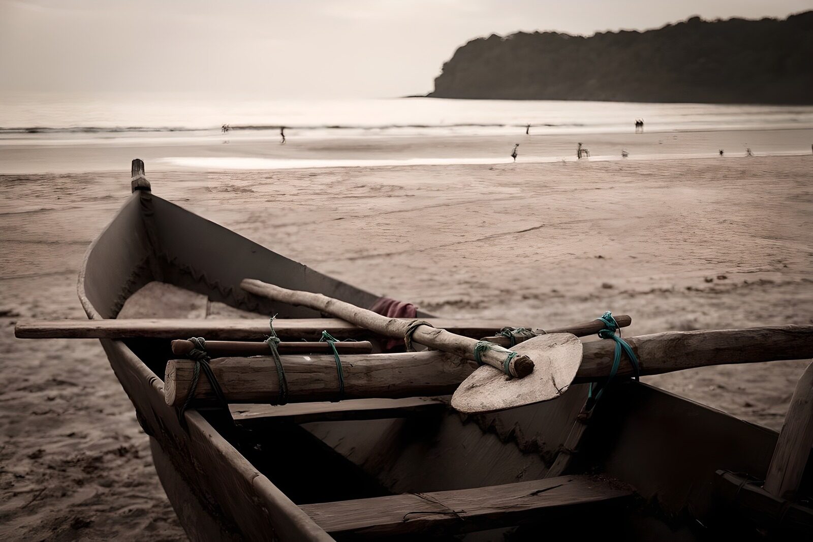 TP70773: Vissersboot op het strand