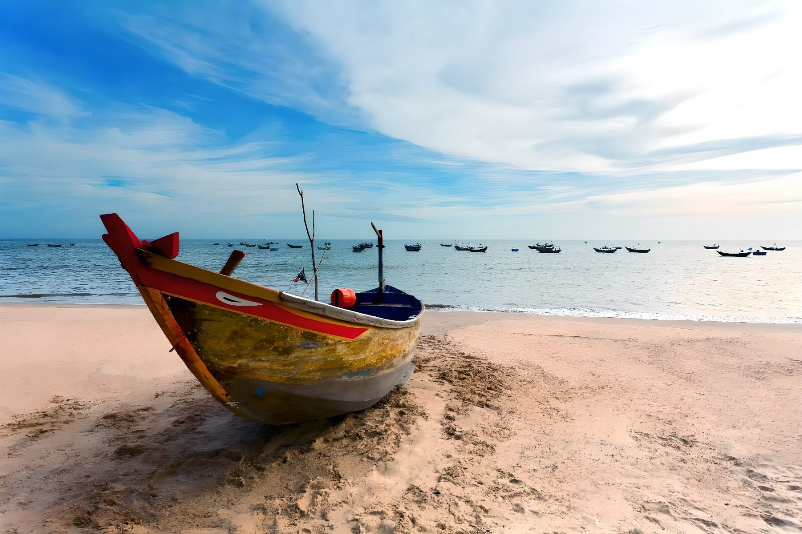 TP36085: Vissersboot op het strand