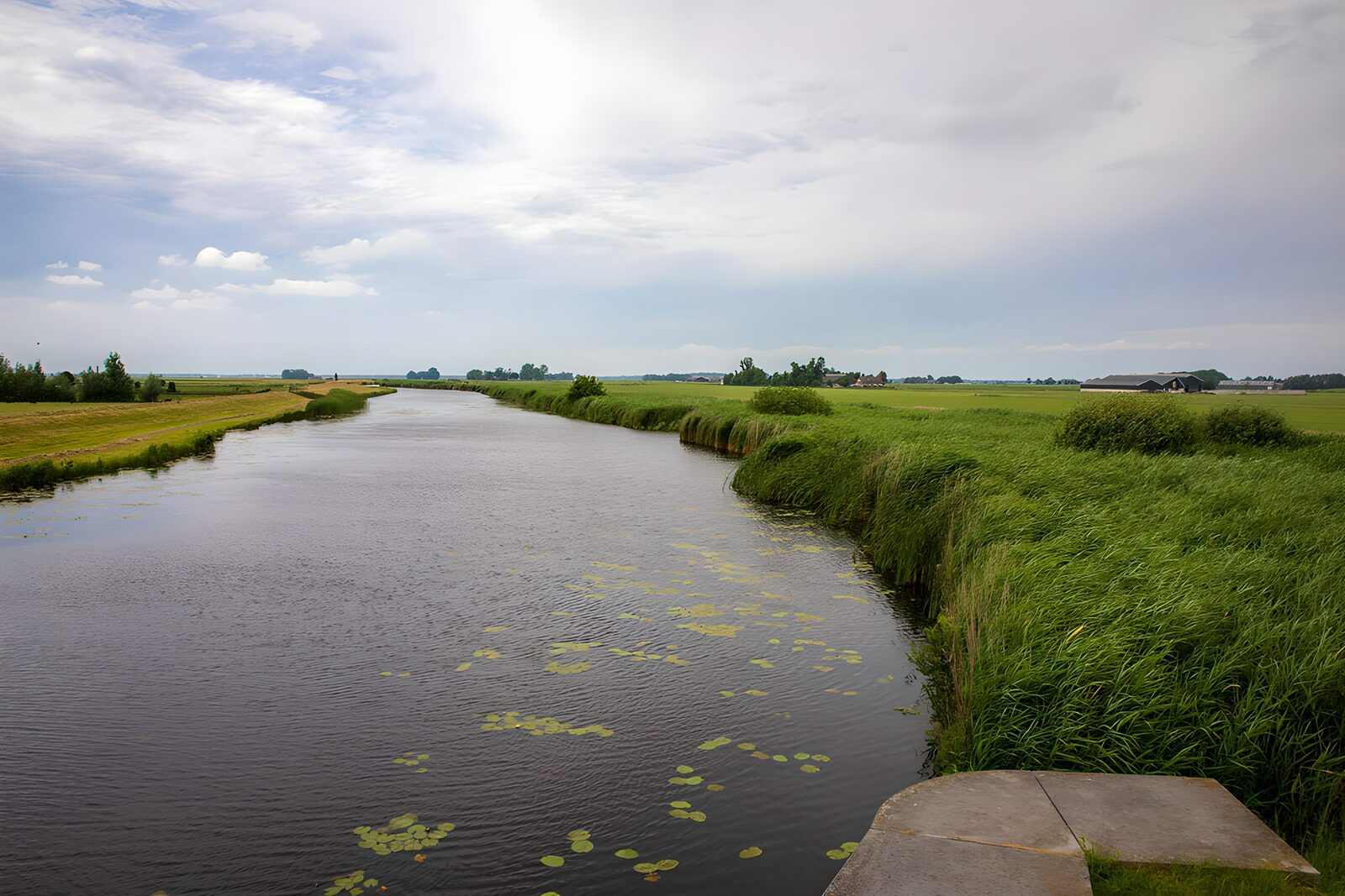 TP67657: Rustig Landschap met Waterloop