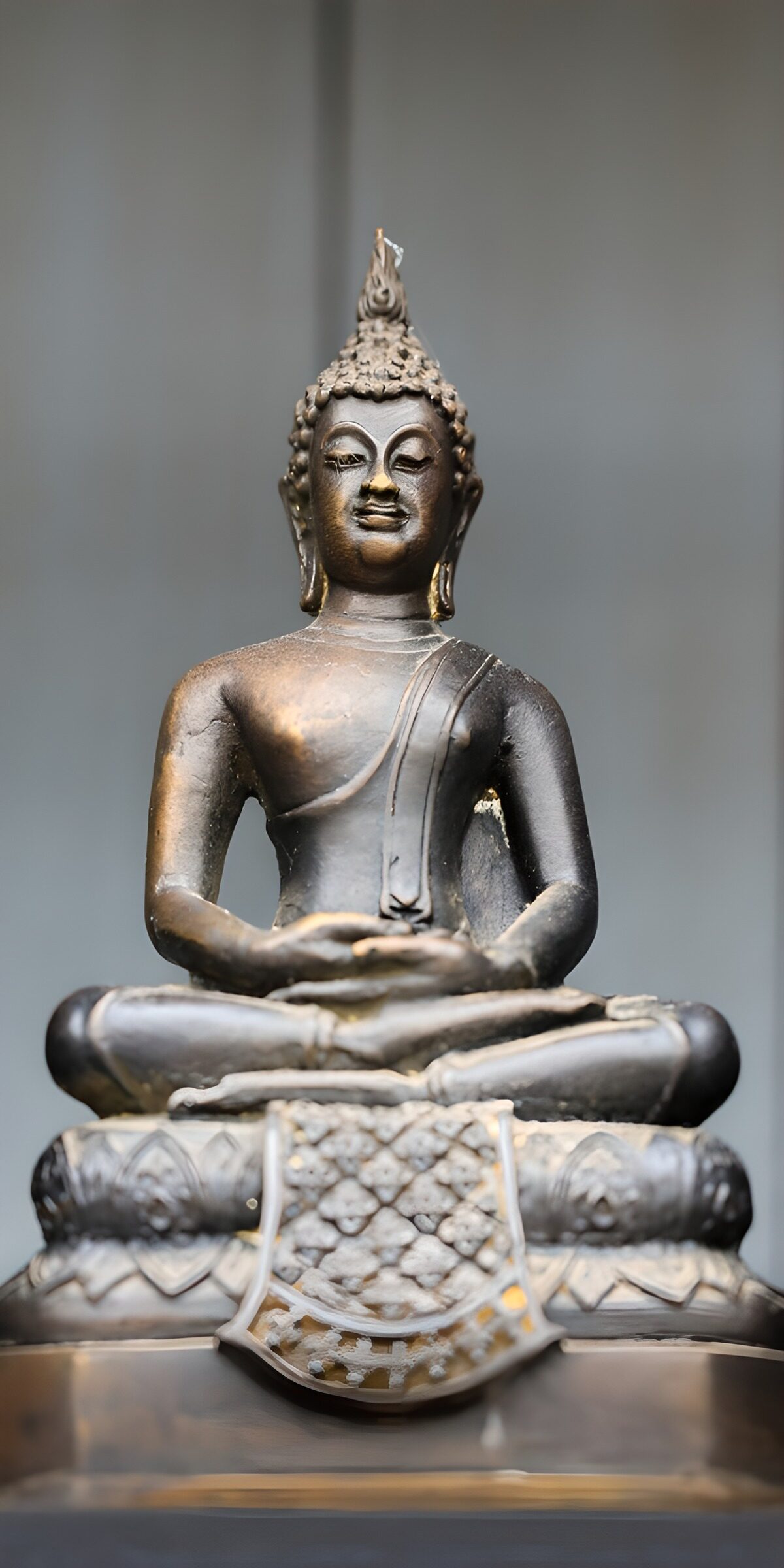 TP13118: Boeddha beeld uit brons