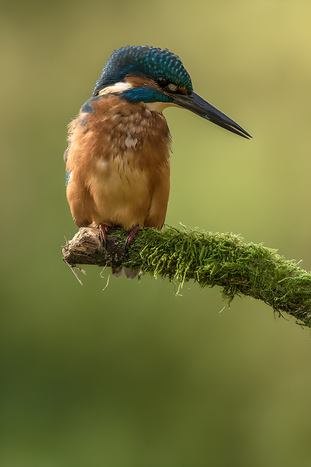 IJsvogel op een tak