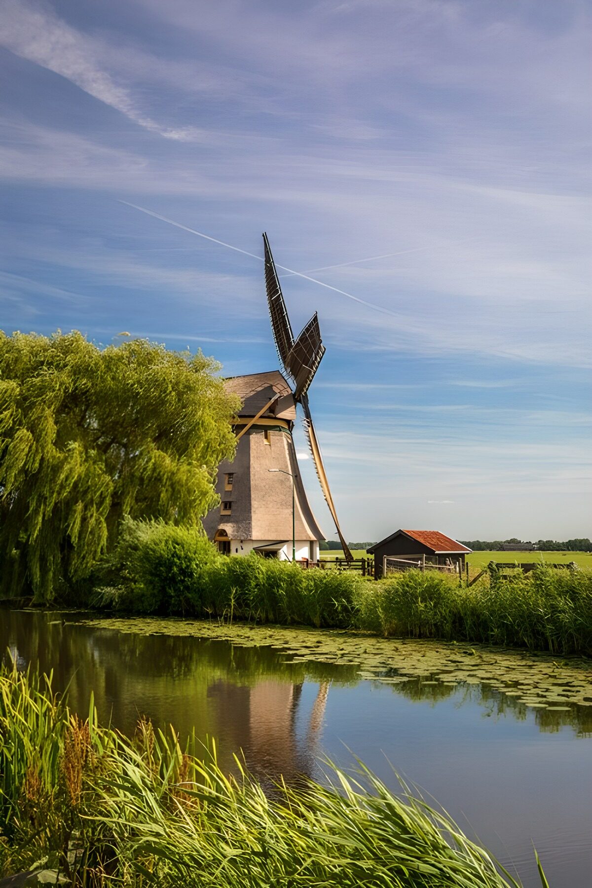 Molens in het Nederlandse landschap