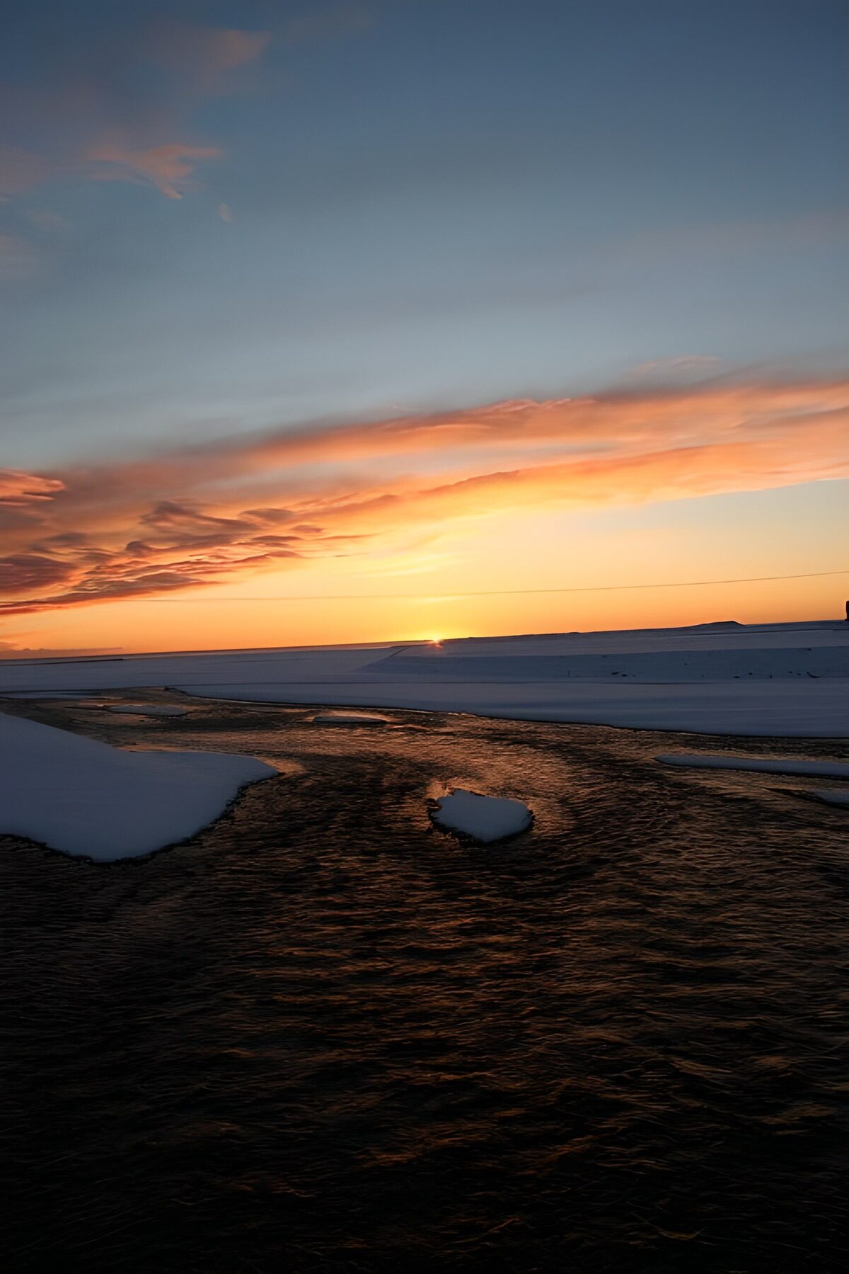 Zonsondergang in IJsland