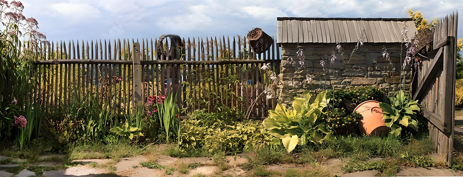TP23574: Rustige Tuin met Hekwerk