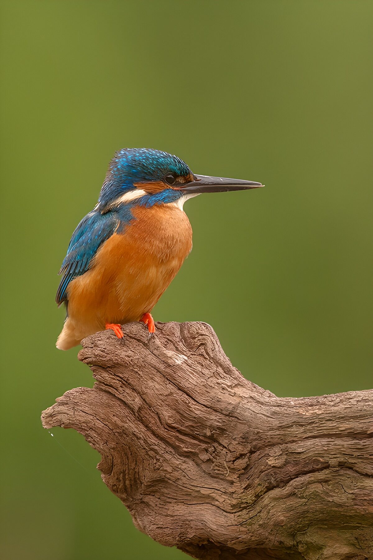IJsvogel op een tak