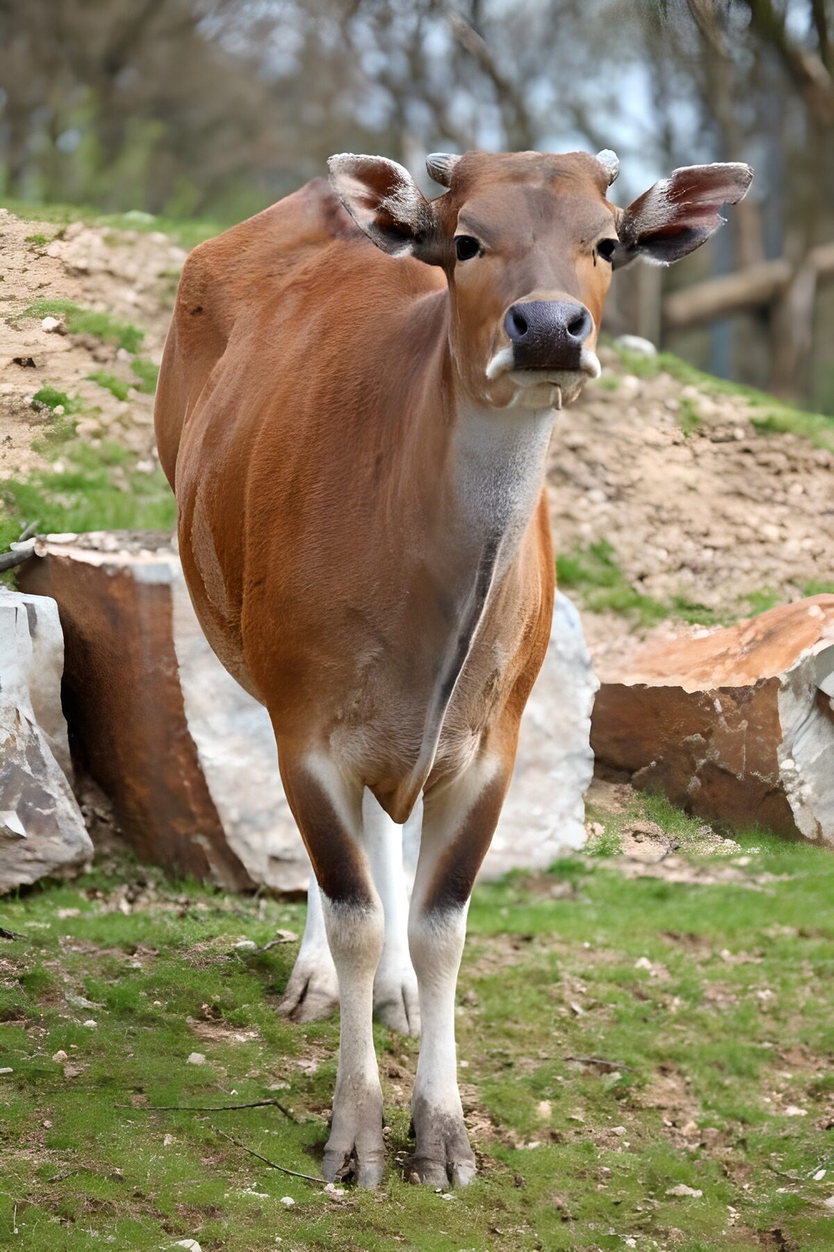 Vriendelijke Jersey koe op het gras