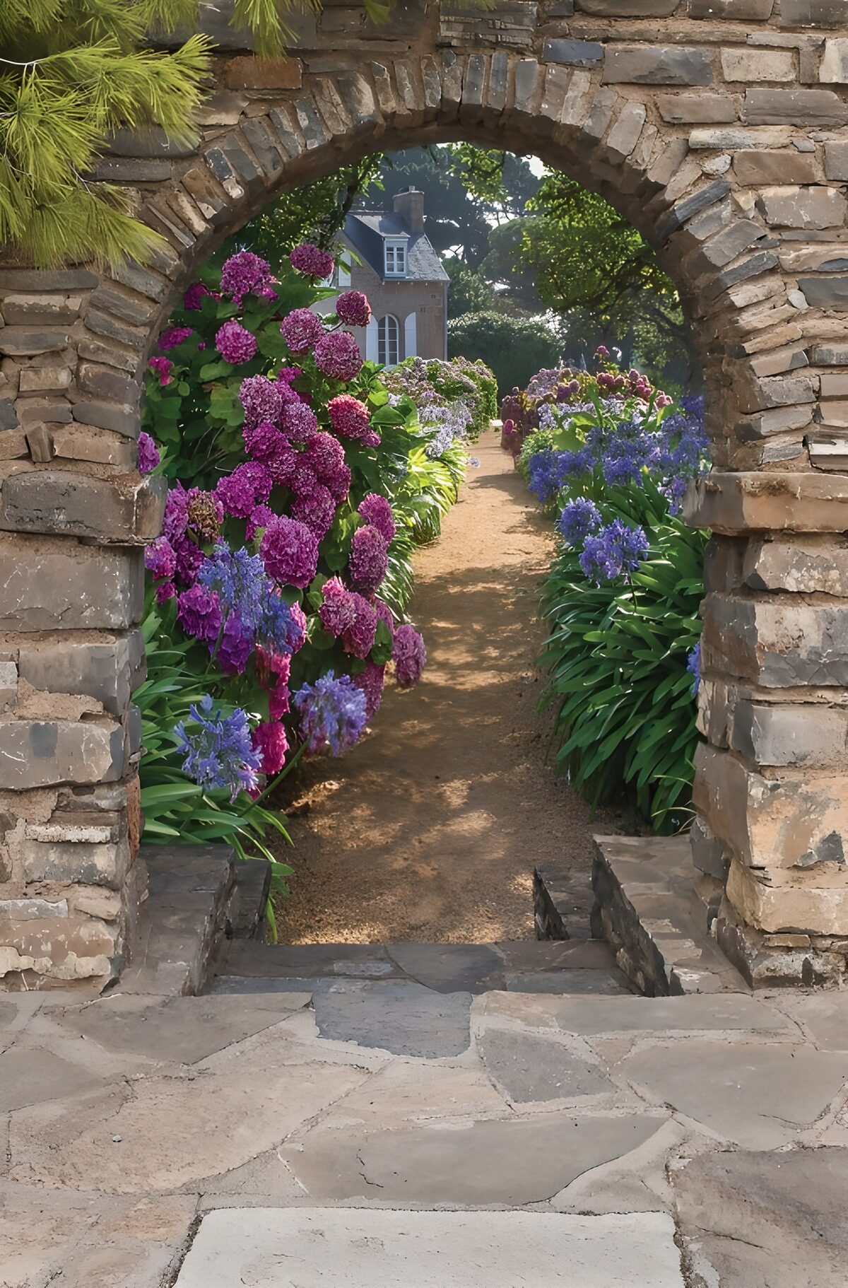 TP91379: Bloemenpracht door de Boog