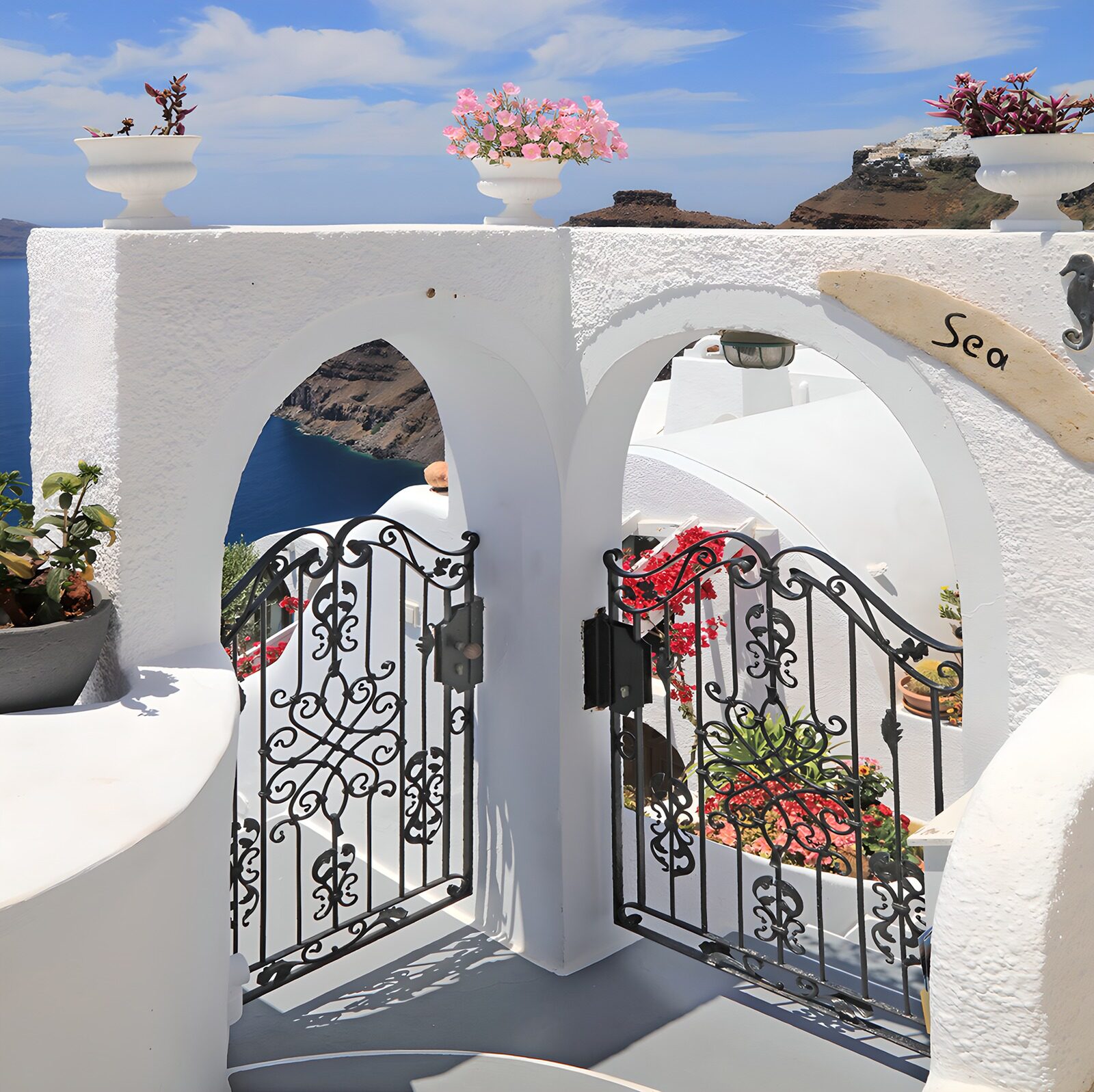 TP44006: Prachtig uitzicht op de zee in Santorini