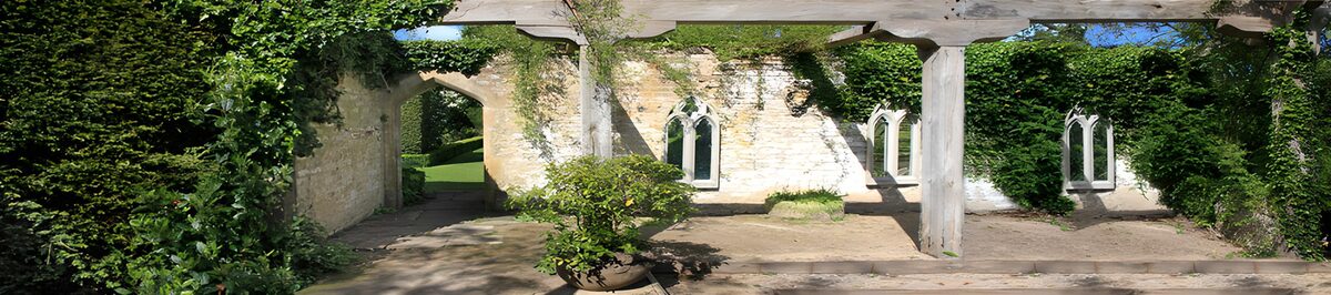 TP14477: Verlaten Ruïne omgeven door Groene Natuur