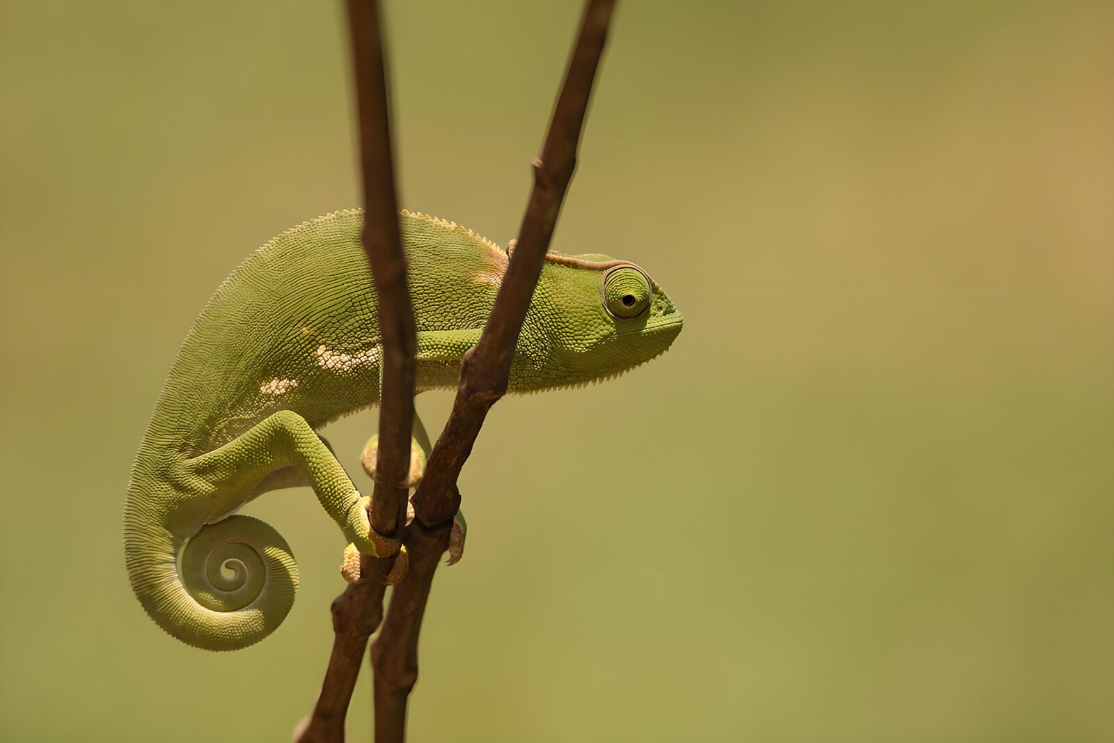 TP43593: Groen gekko op tak